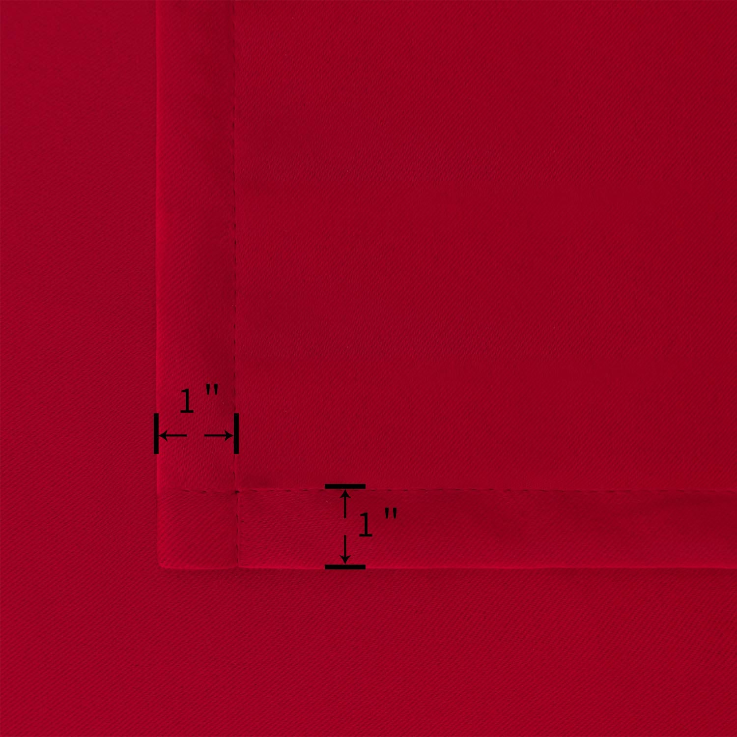 Red Blackout Curtains 84 Inch Length for Living Room Rod Pocket (2 Count)