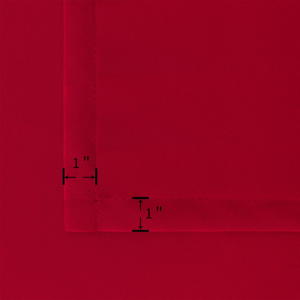 Rod Pocket Red Blackout Curtains for Bedroom (2 Count)