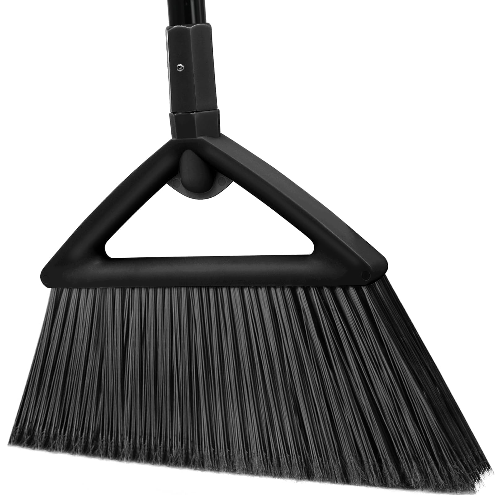 Heavy Duty Black Angle Broom with Long Handle