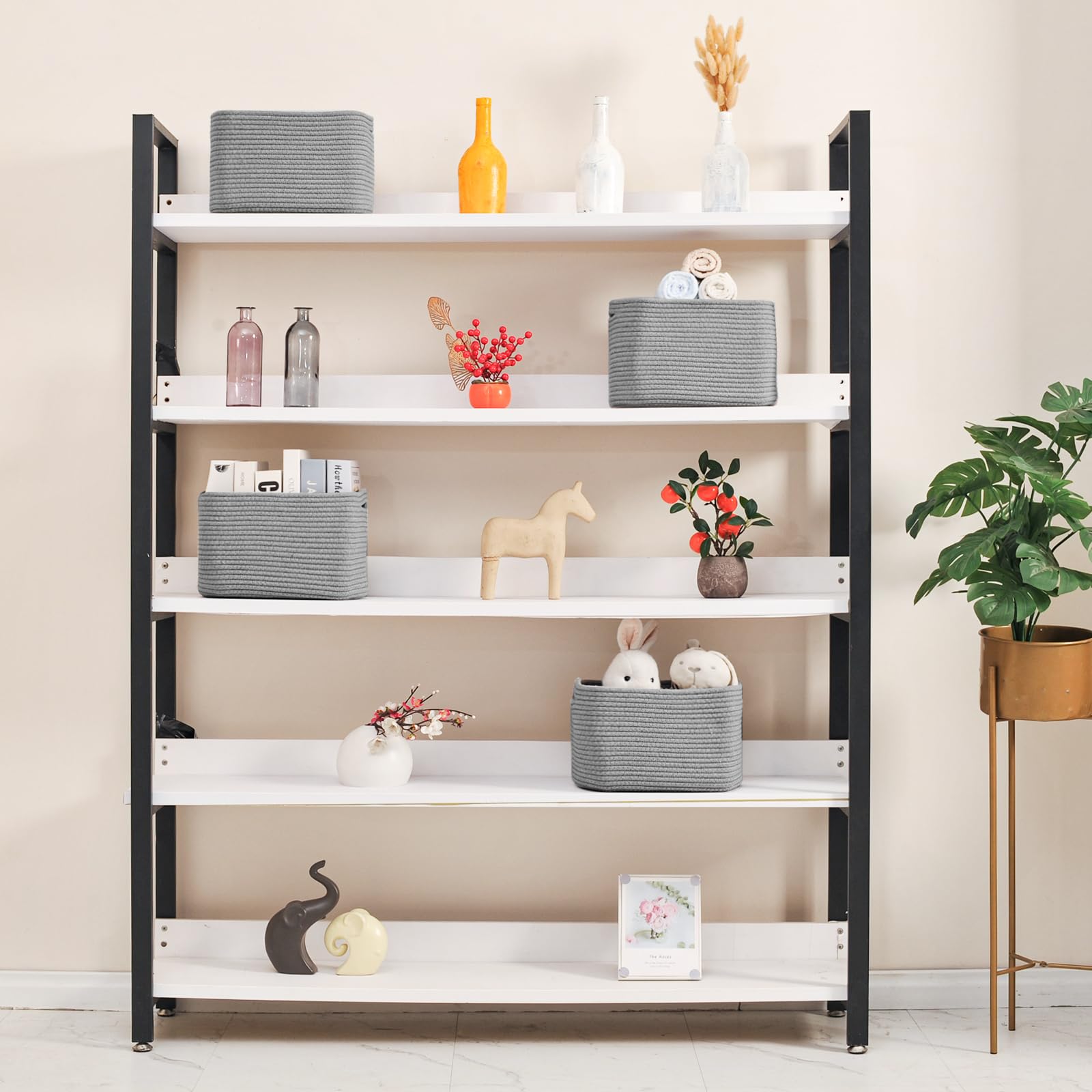 Small Storage Baskets for Shelves Organizing (4 Count)