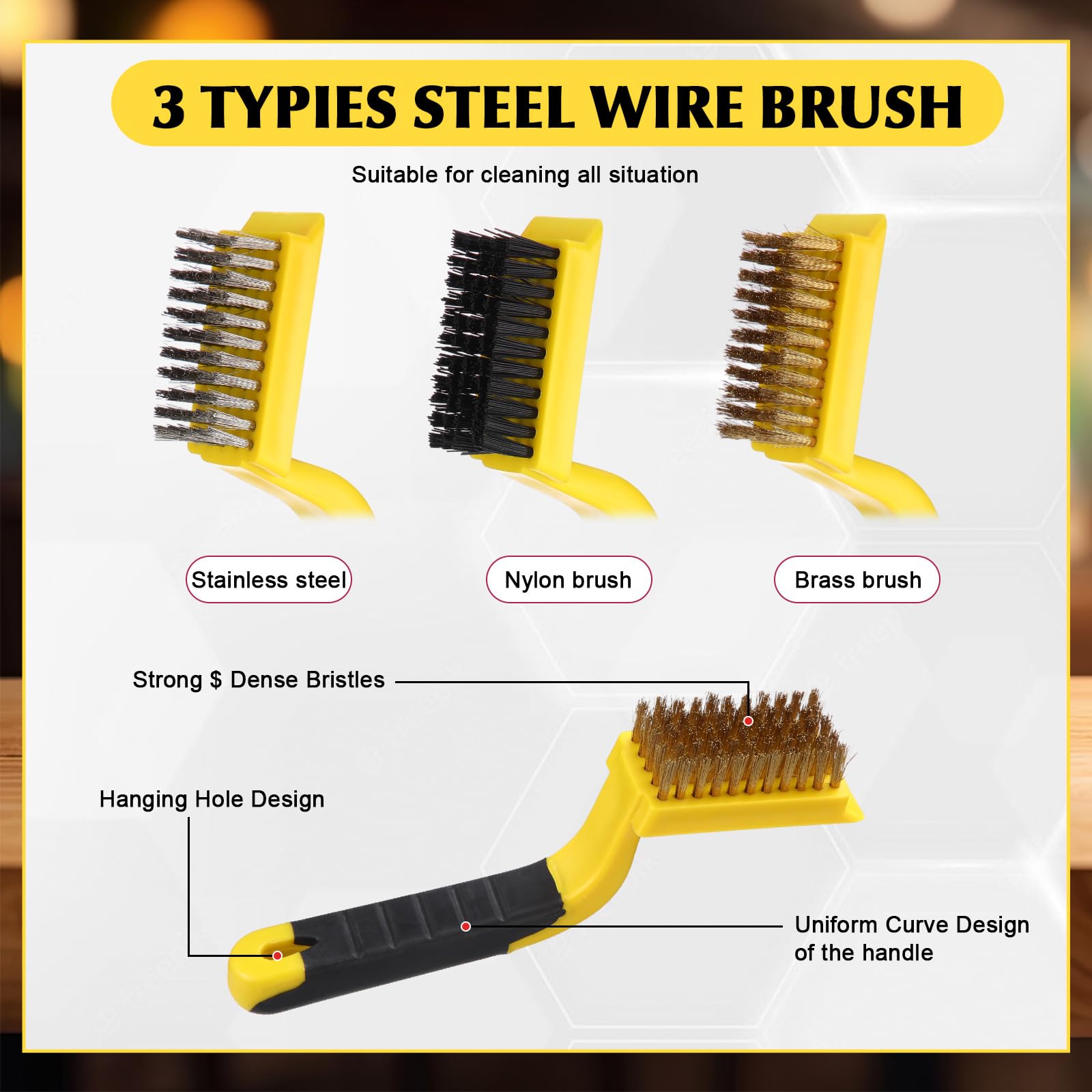 30 Pcs Wire Cleaning Brush Set Nylon (30 Count)
