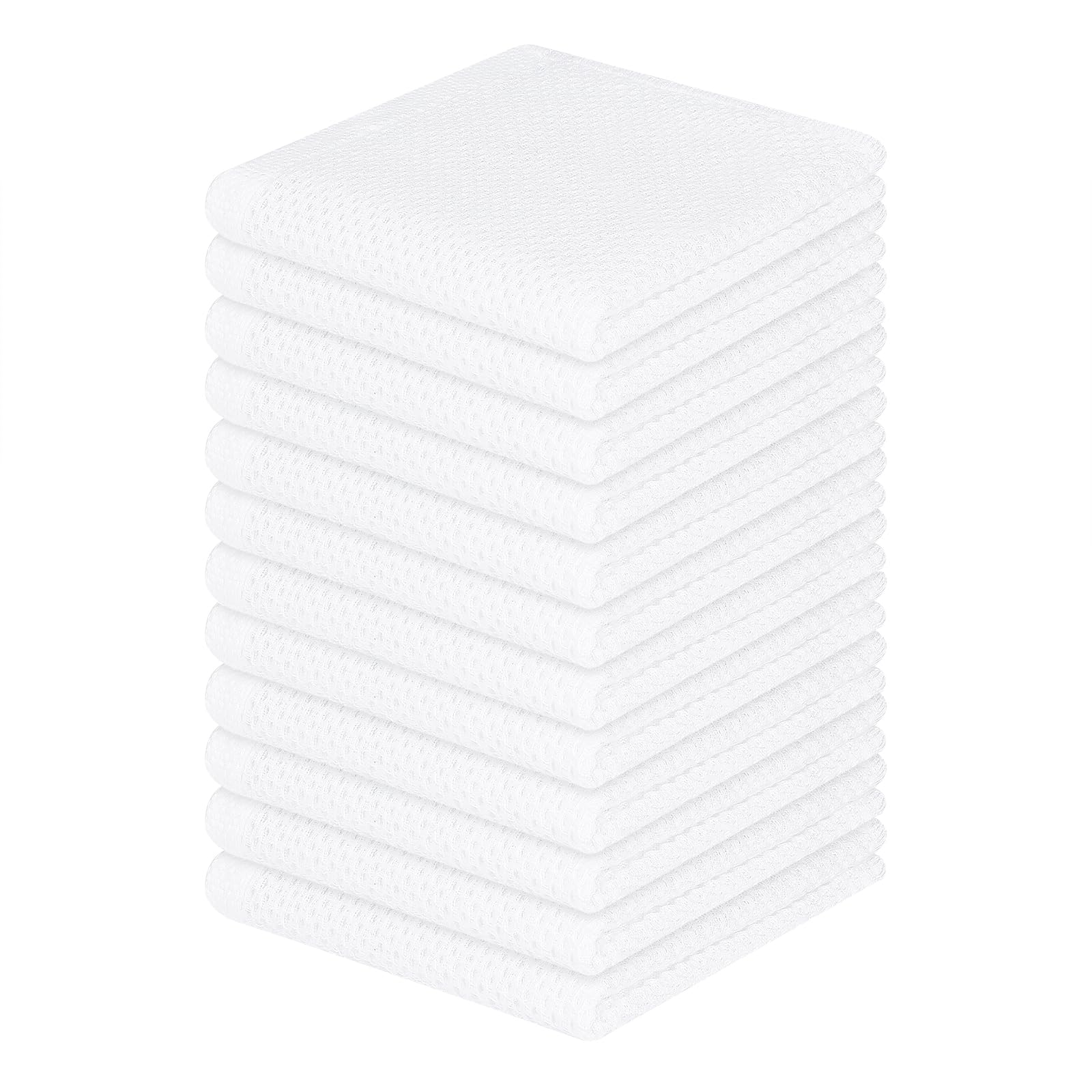 100% Cotton Waffle Weave Kitchen Dish Cloths 12 (12 Count)