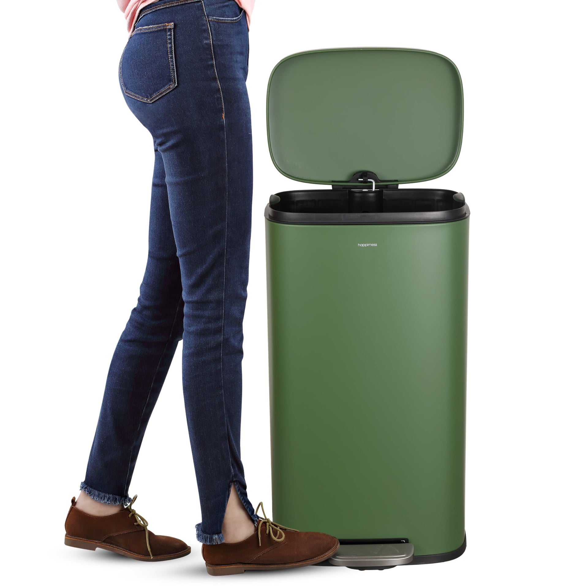 Curtis 8 Gal Step Trash Can Soft Close 25"