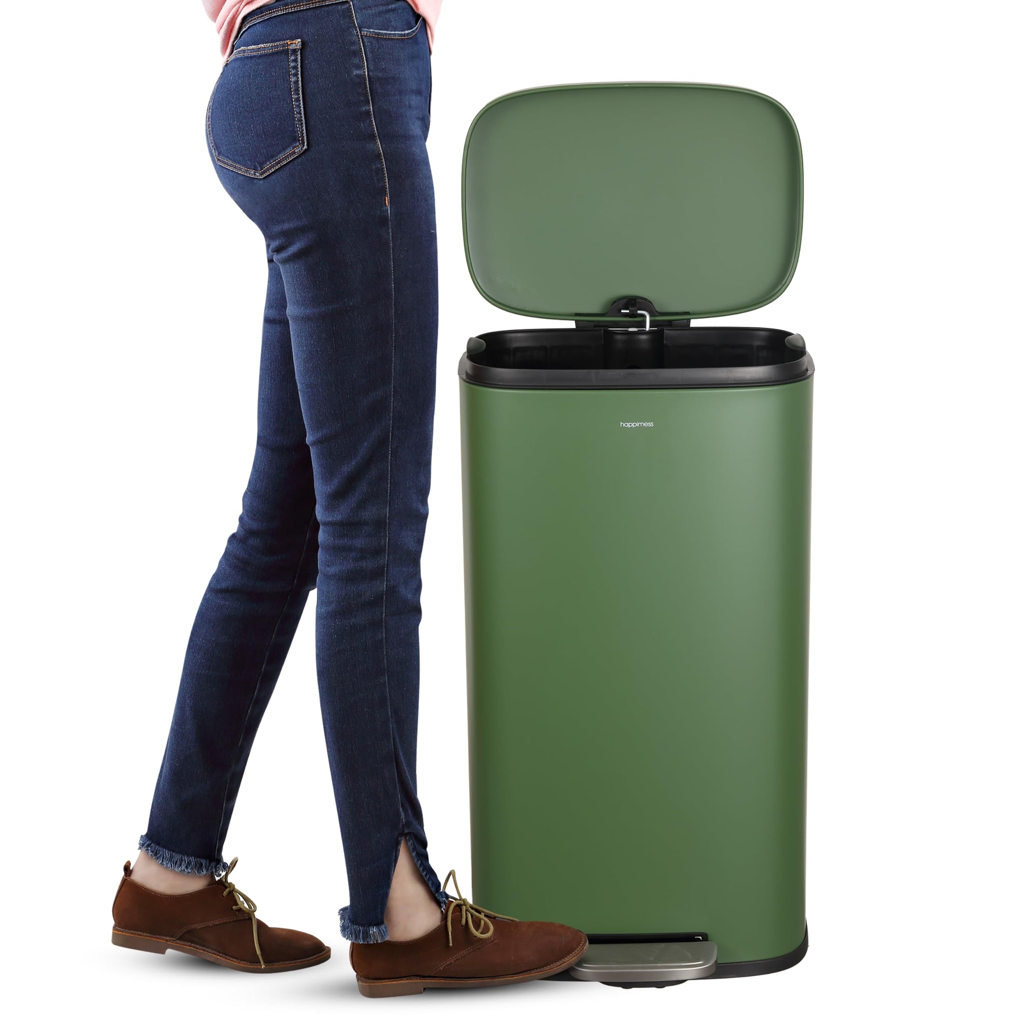 Curtis 8 Gal Step Trash Can Soft Close 25"