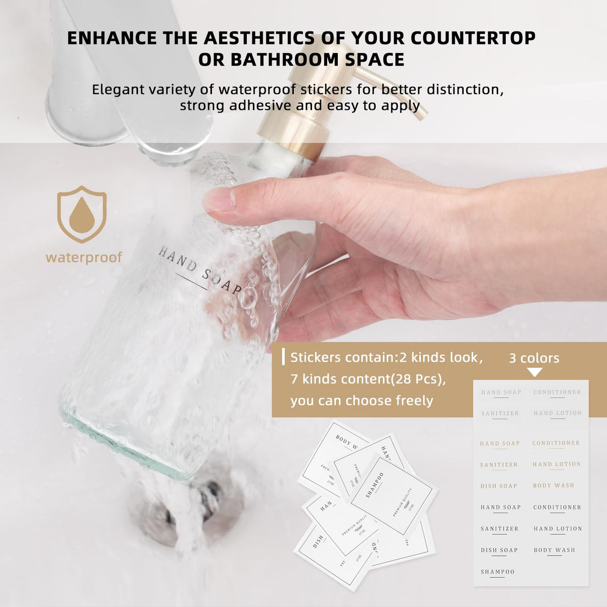 Glass Soap Dispenser (2 Count)