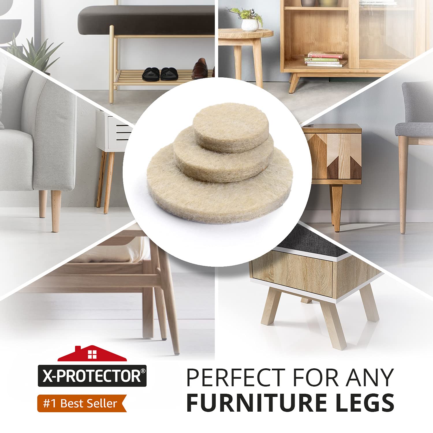 Best Felt Furniture Pads X (48 Count)