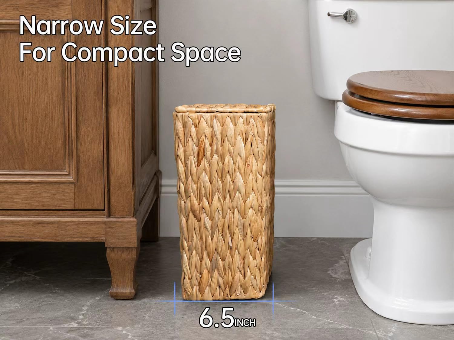 3 Gallon Wicker Trash Can