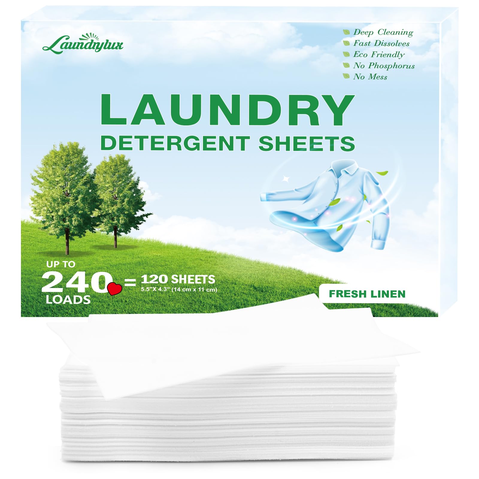 Laundry Detergent Sheet (120 Count)