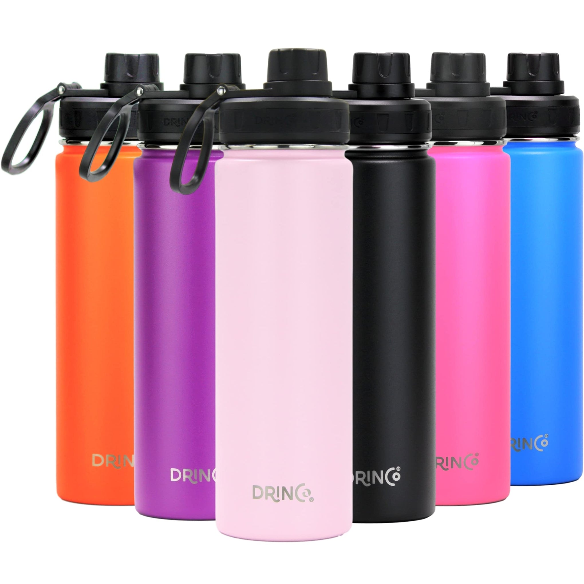 Stainless Steel Water Bottle Spout Lid Vacuum Insulated Double Wall Water Bottle Wide Mouth