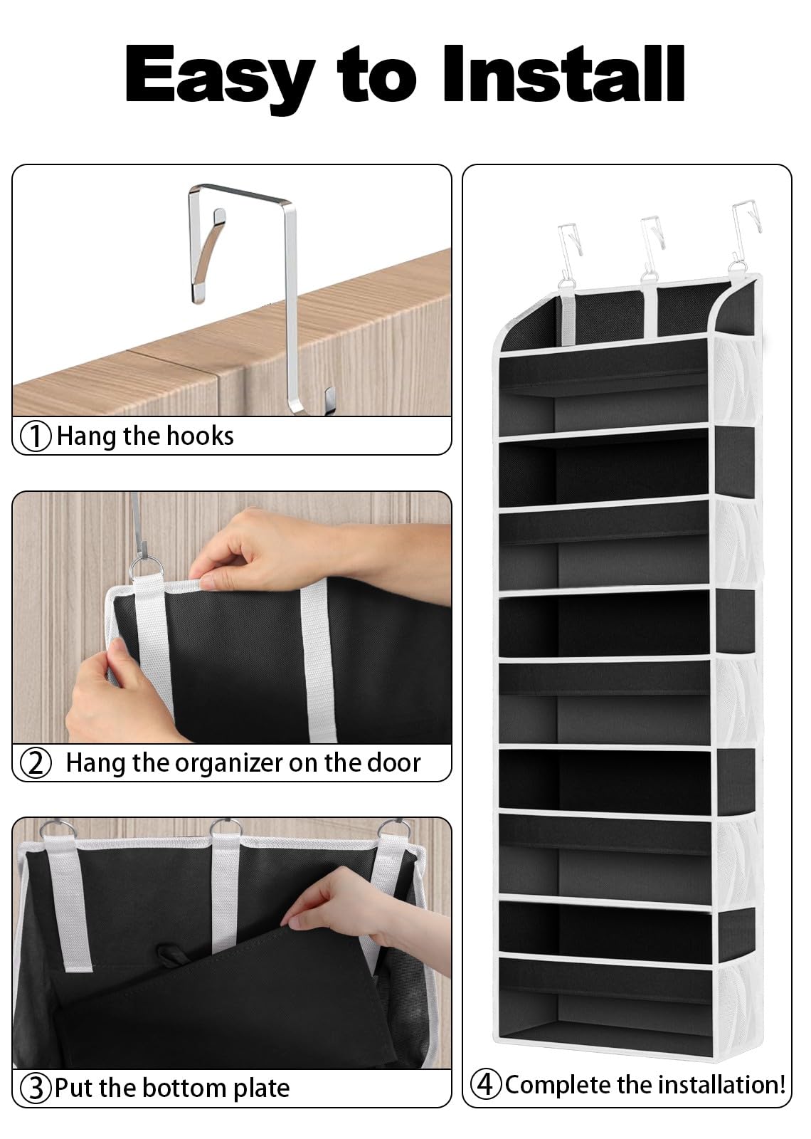 2 Pack Over the Door Storage Organizer (2 Count)