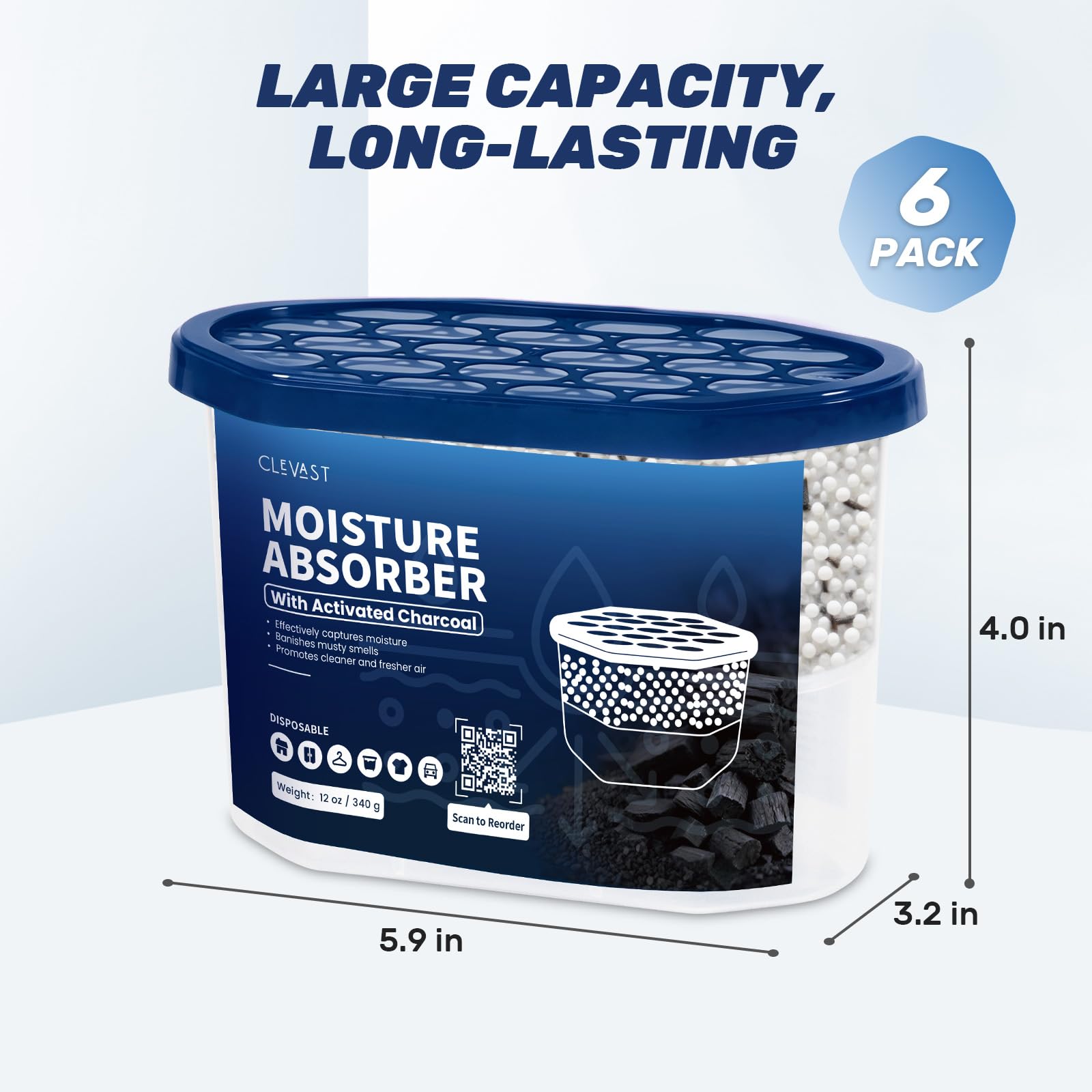 Moisture Absorber Boxes 6 Pack (6 Count)