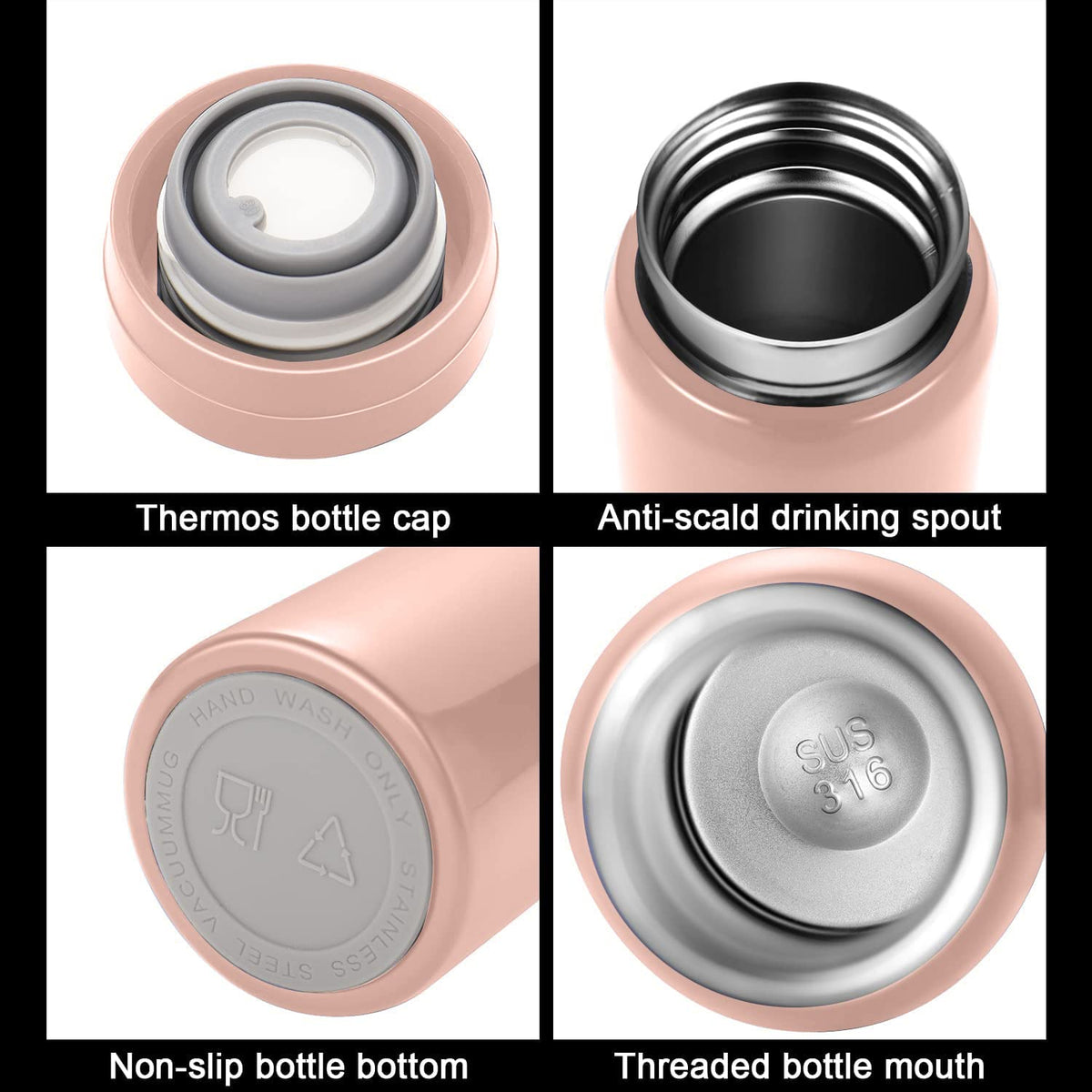 Mini Thermos Cute Water Bottle