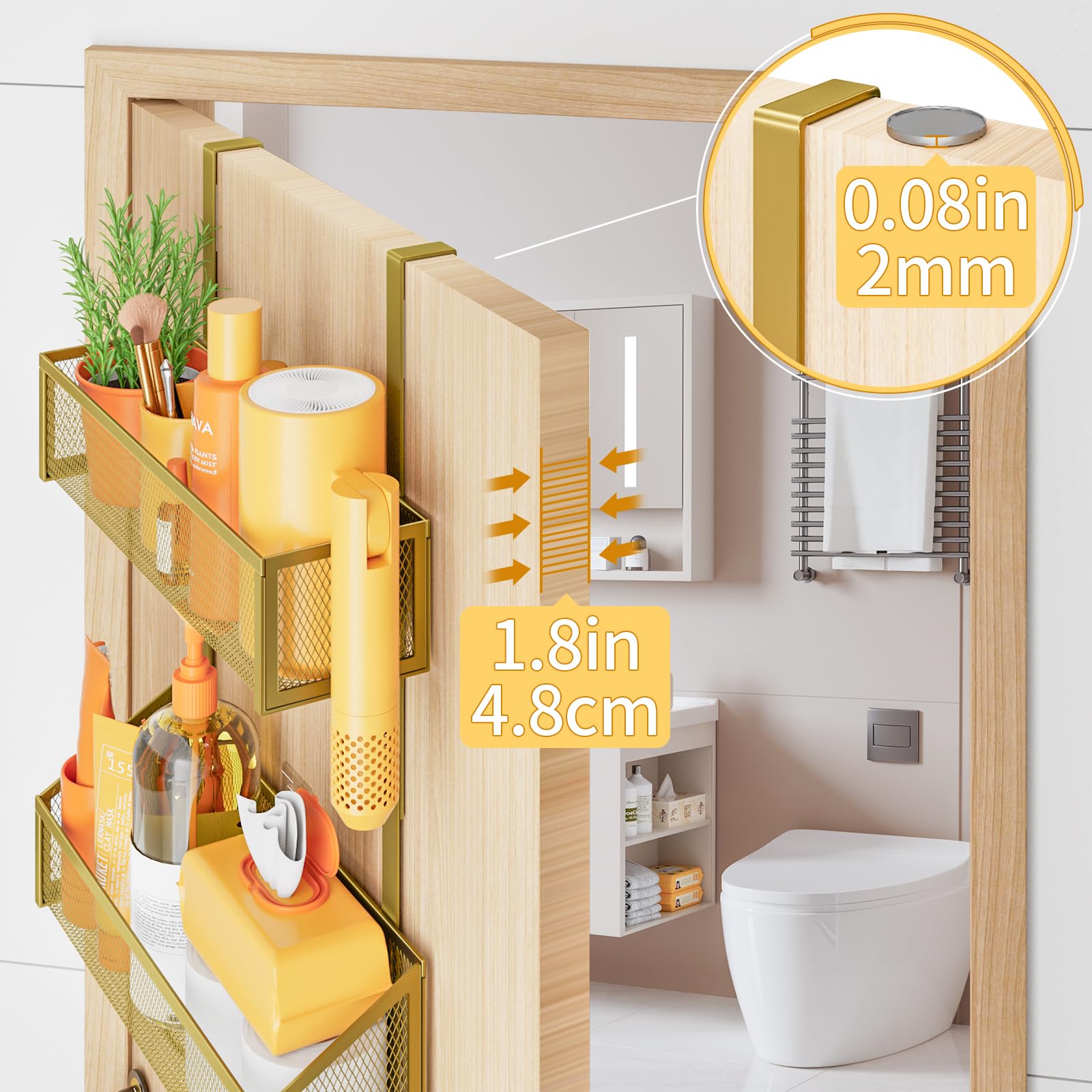 Over The Door Hooks Organizer
