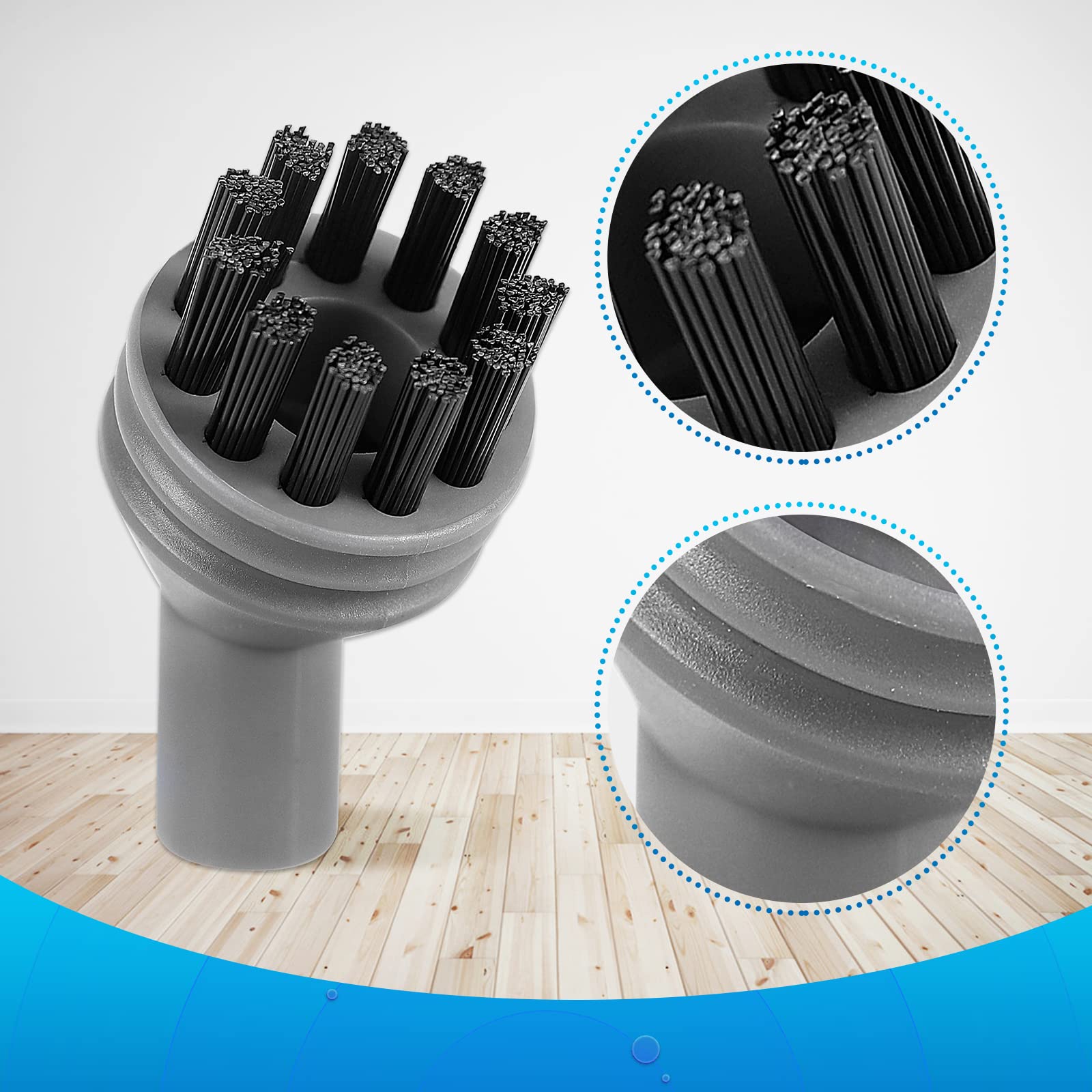 Steam Shot Pads Brushes Compatible with Bissell SteamShot Cleaner (8 Count)