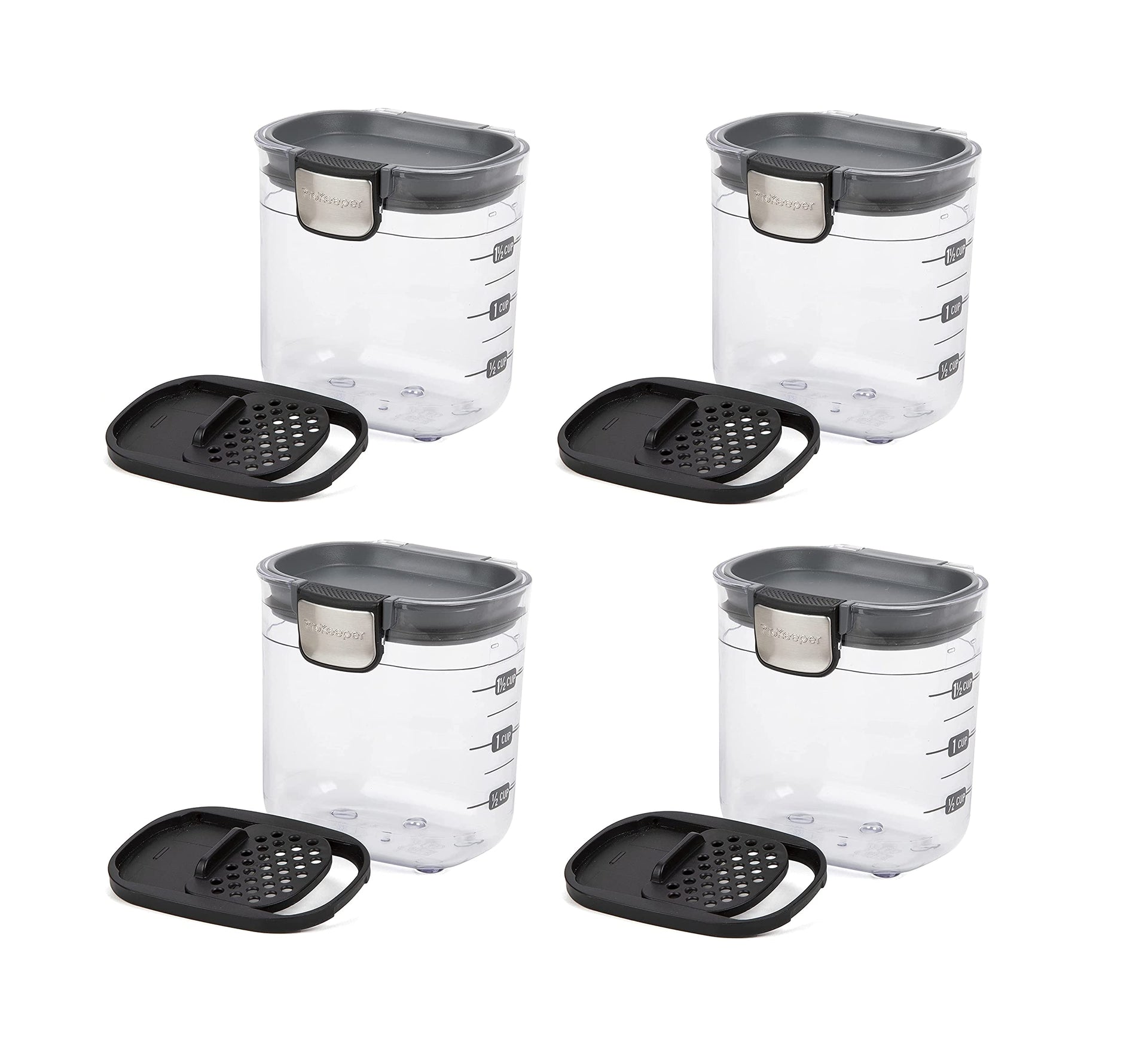 PKS 401 1.5 Cup Mini Prokeeper+ Airtight Silicone Seal Storage Container Great For Spices & Baking Acessories