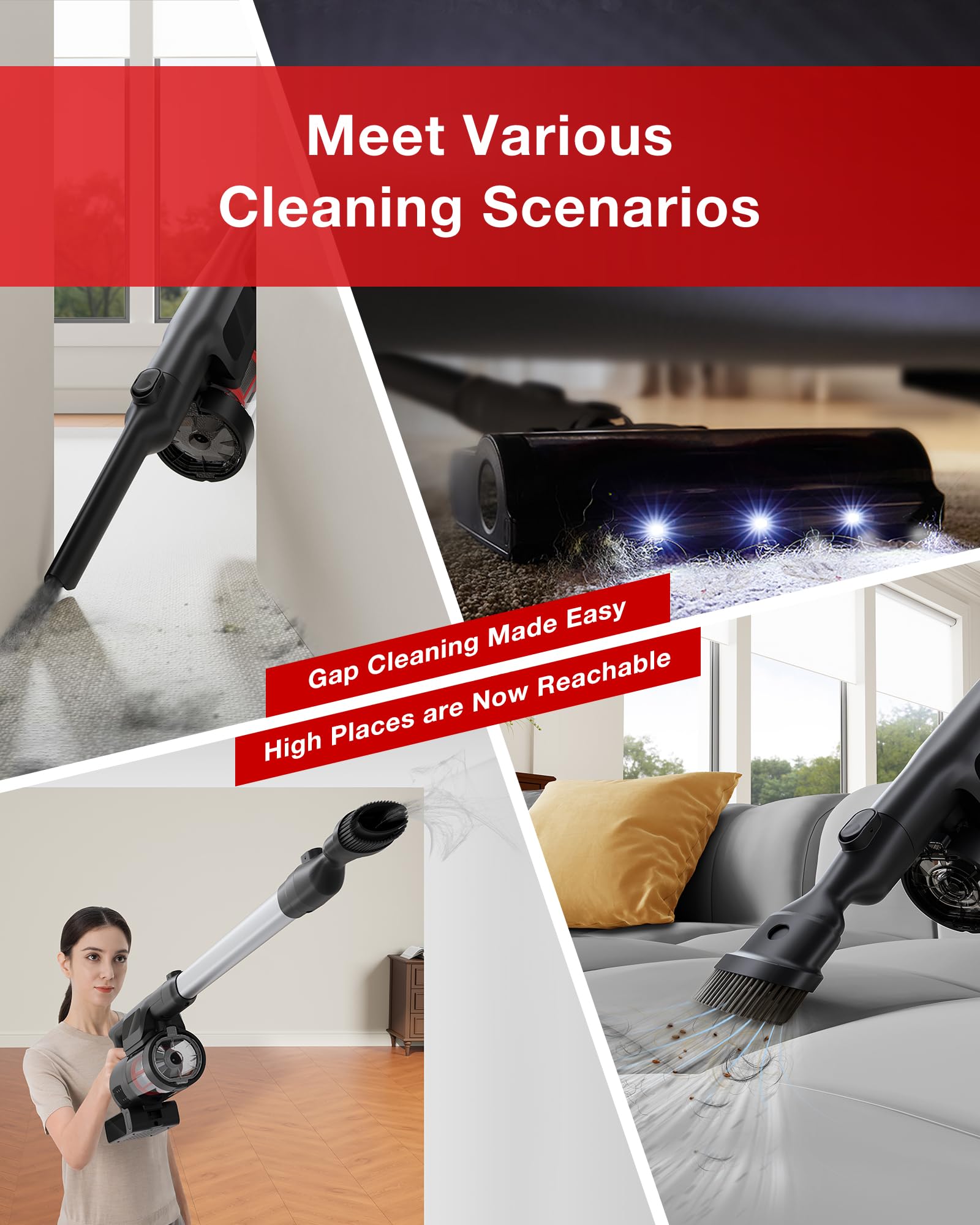 C12 Combo Cordless Stick Vacuum & Robot & Mopping