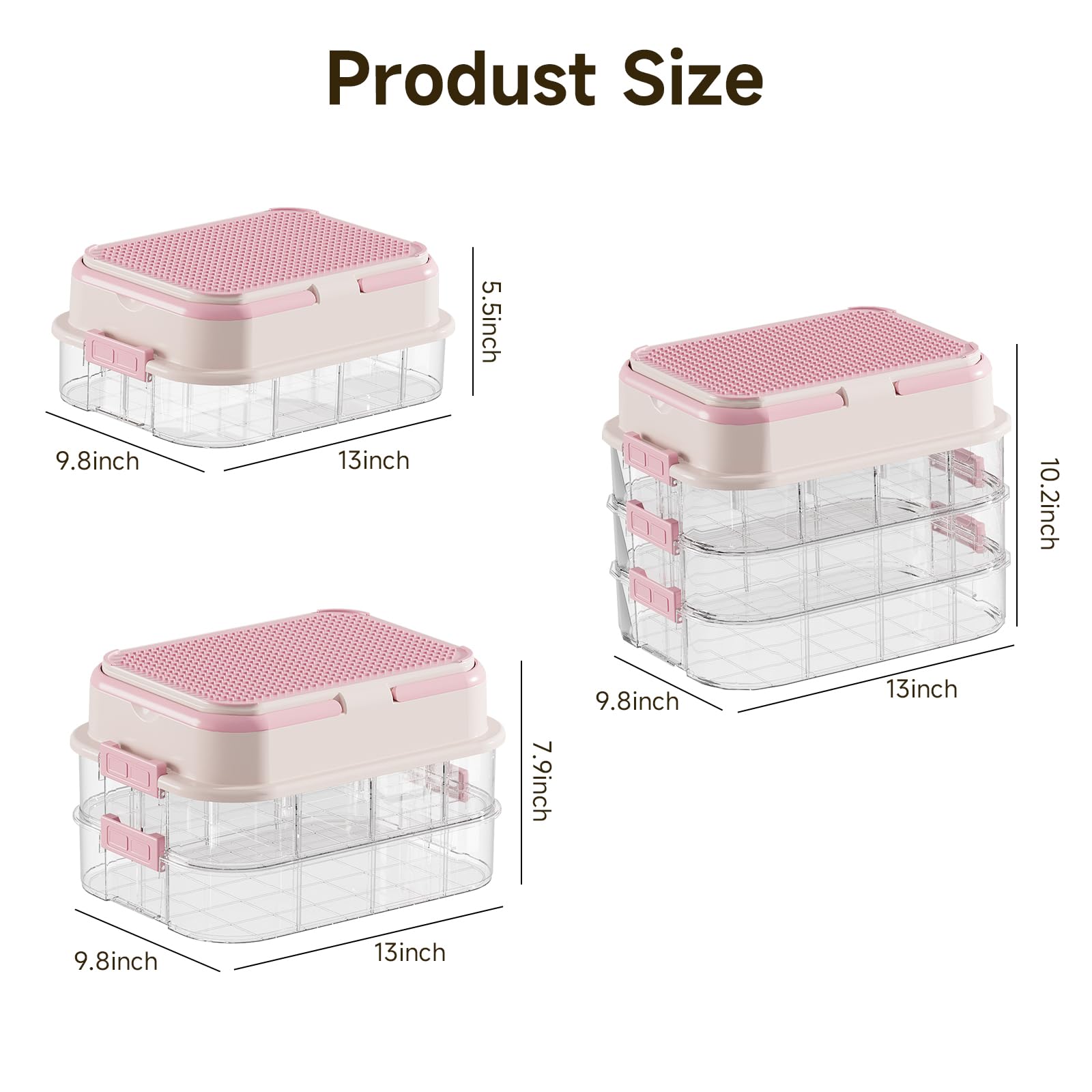 Toy Storage Organizer Box with Handle