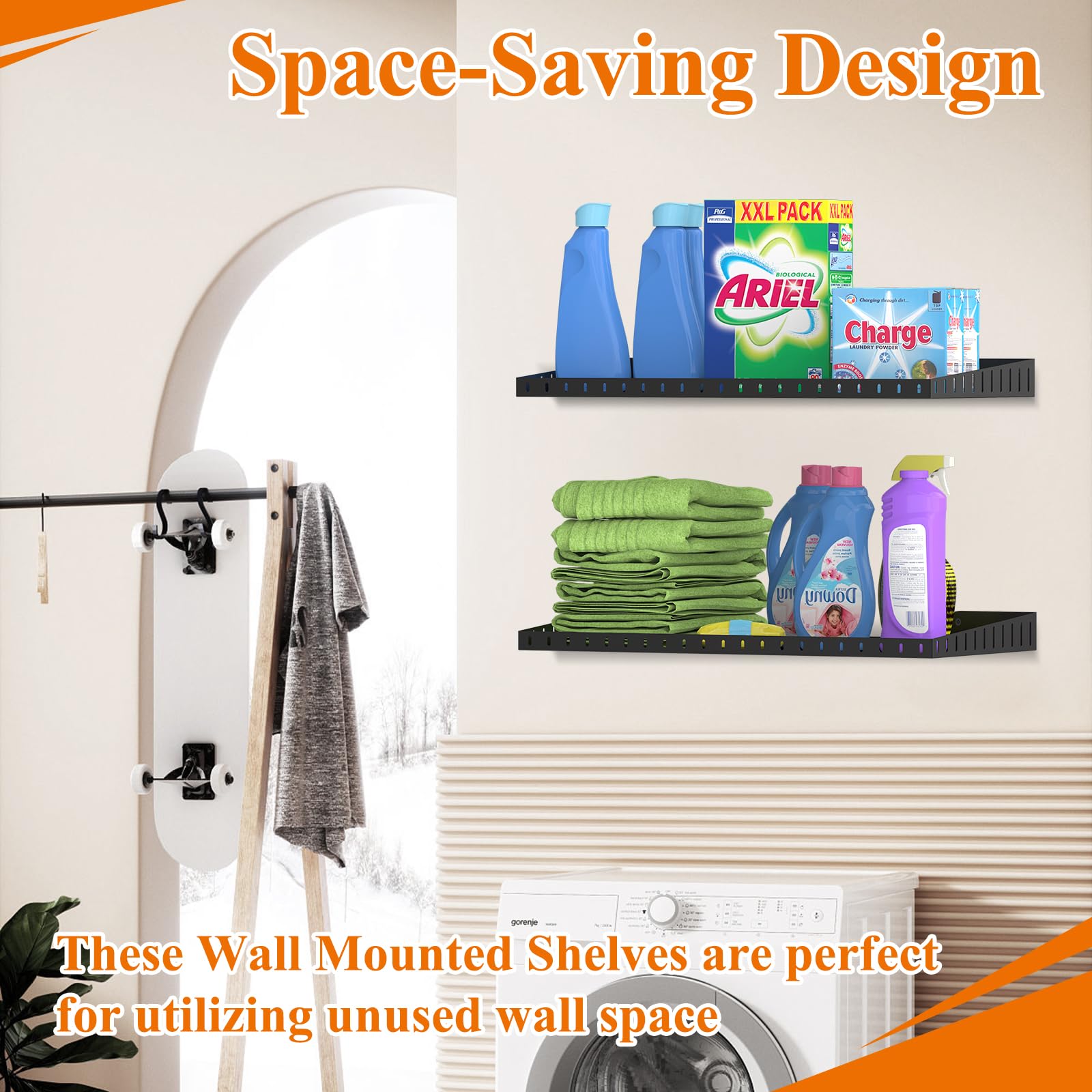 2 Pack Garage Wall Shelf (2 Count)