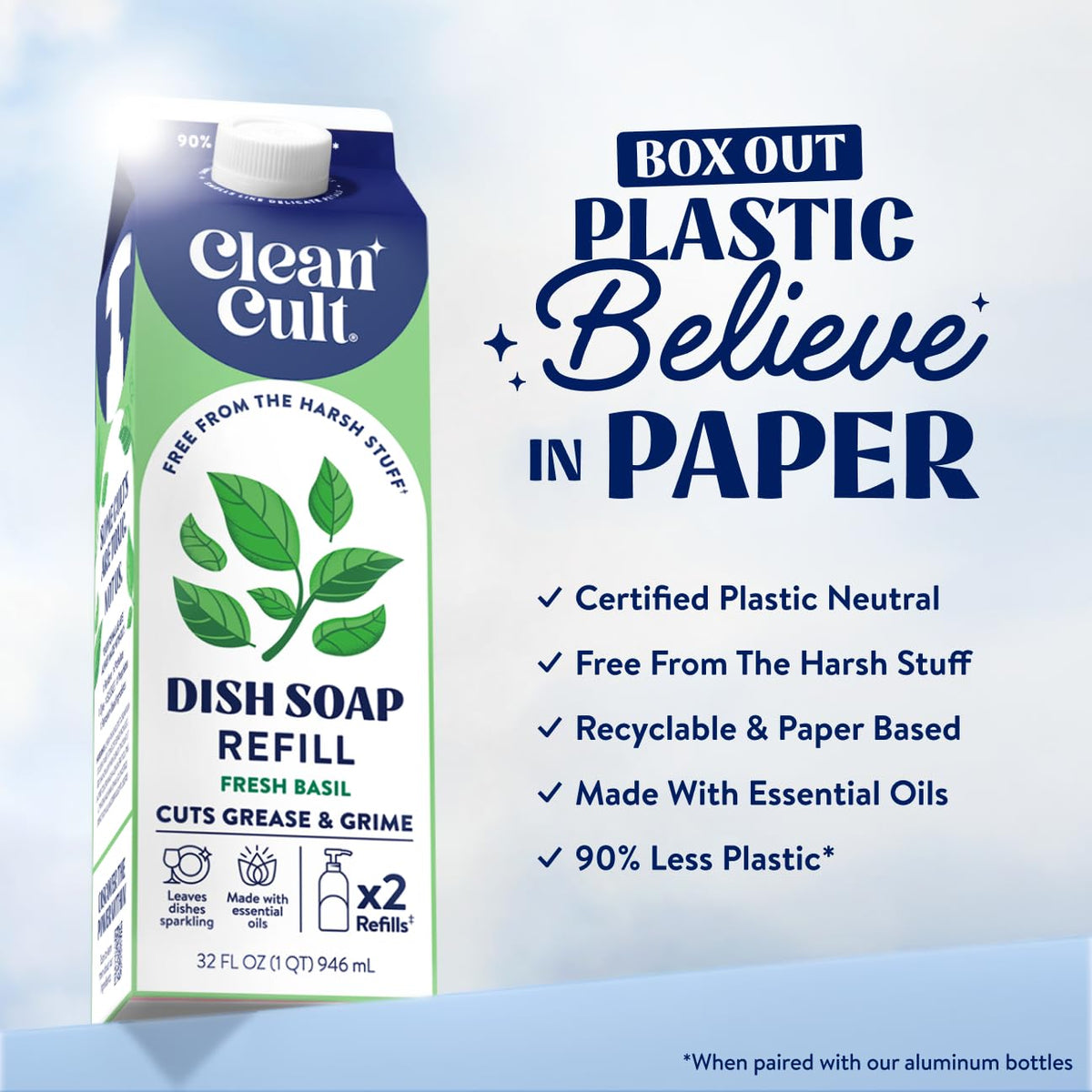 Dish Soap Liquid Refills (96 Fl Oz)
