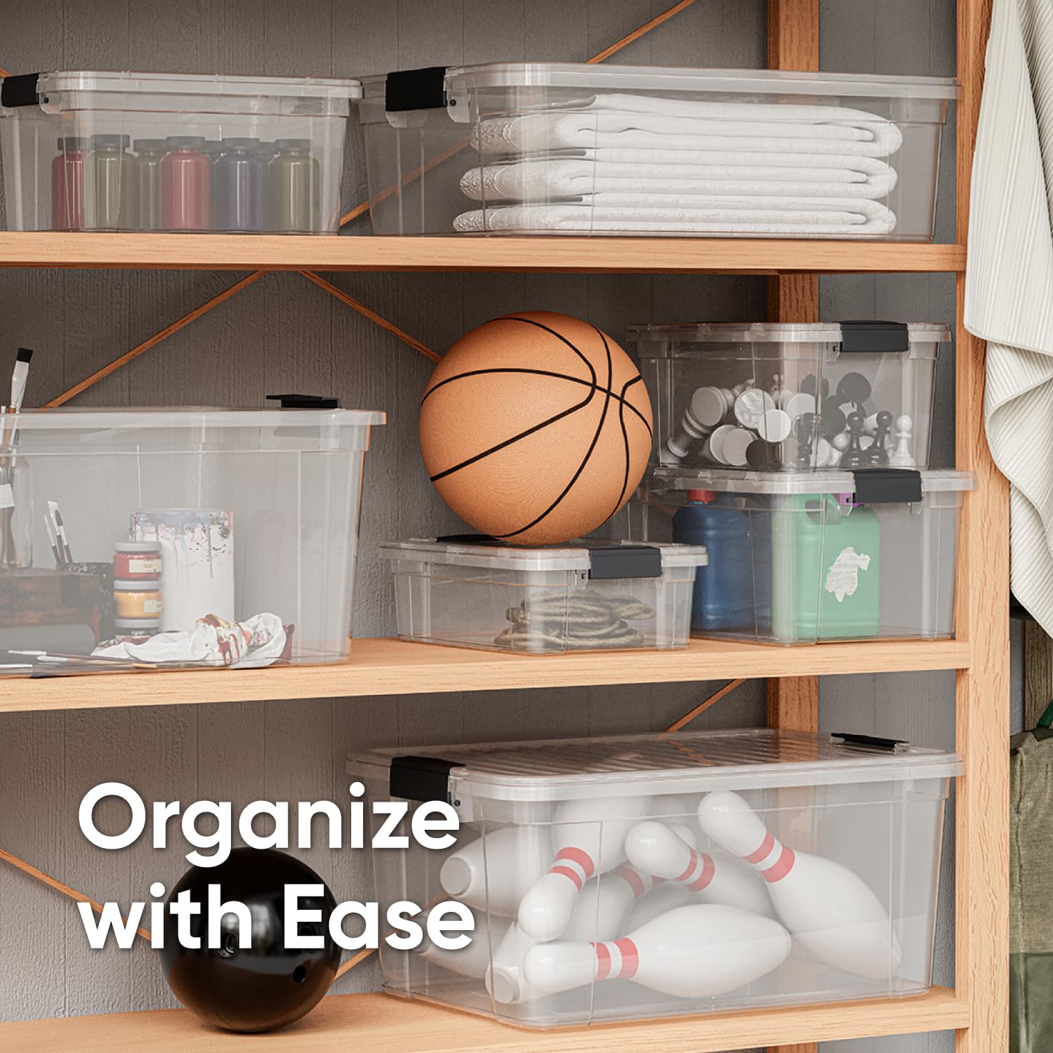 Storage Bins with Lids (2 Count)