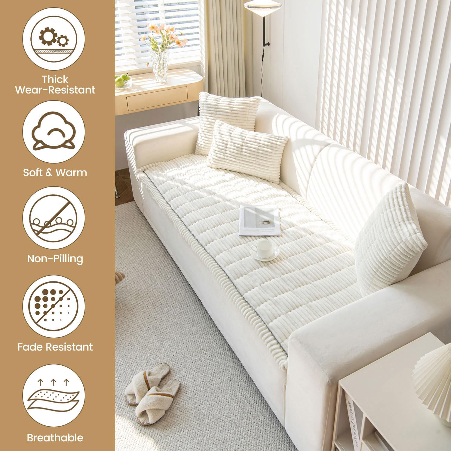 Pet Couch Covers for Sofa Washable (9 Ounce)