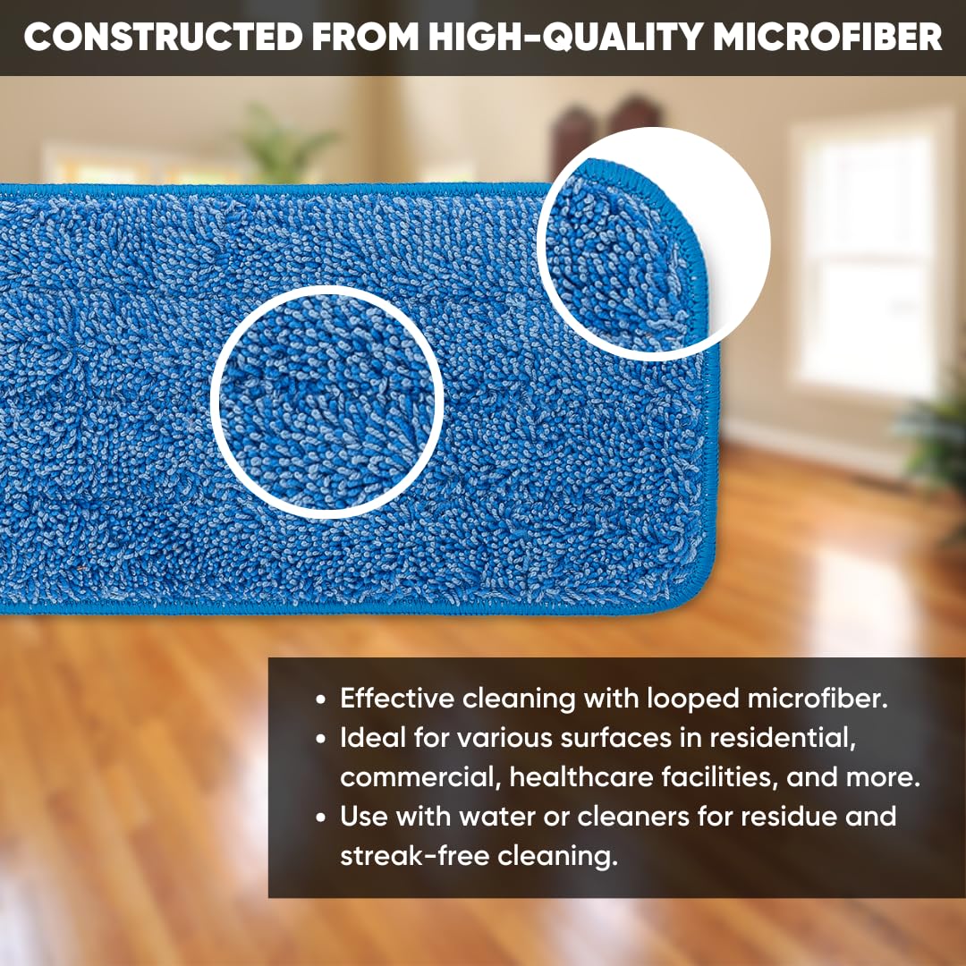 18 inch Microfiber Mop Pads (3 Count)