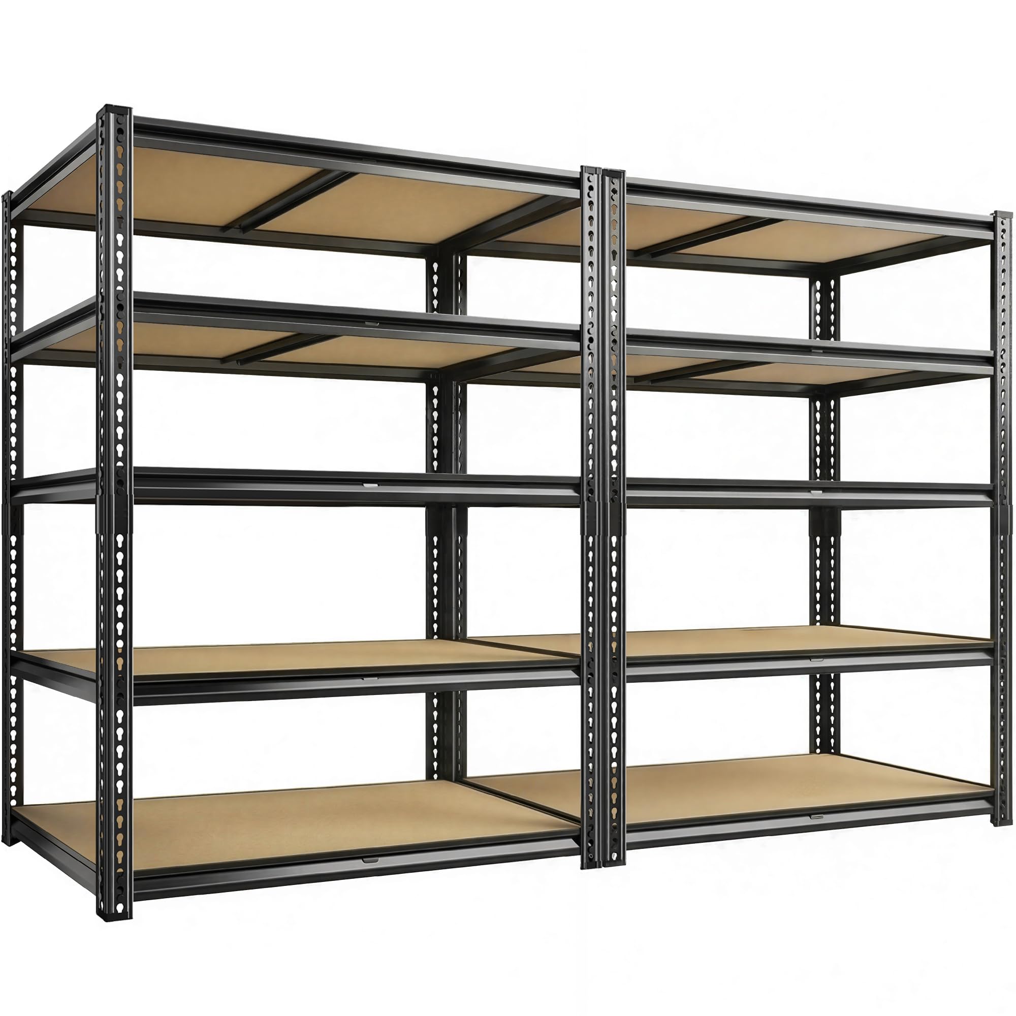 Garage Shelving Unit 35.6" W x 16" D x 72" H (2 Count)