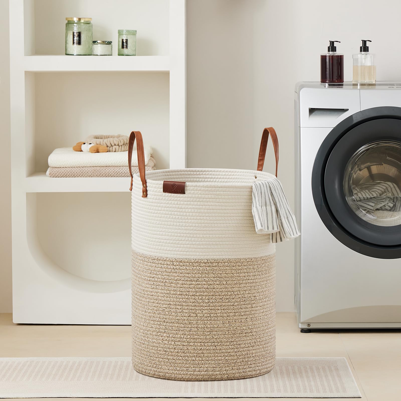 100L Tall Woven Rope Laundry Hamper (3381.4023 Fl Oz) - ModHome Supplies