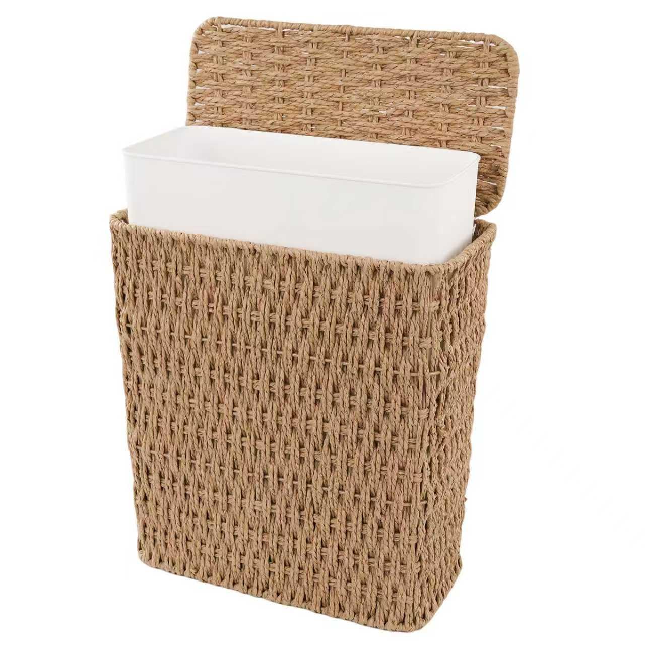 3 Gallon Paper Rope Bathroom Trash Can