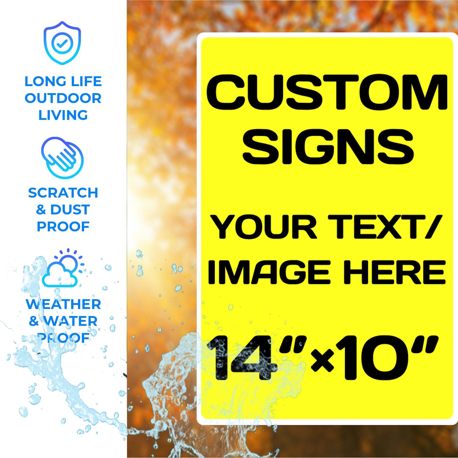 Personalized Aluminum Metal Signs