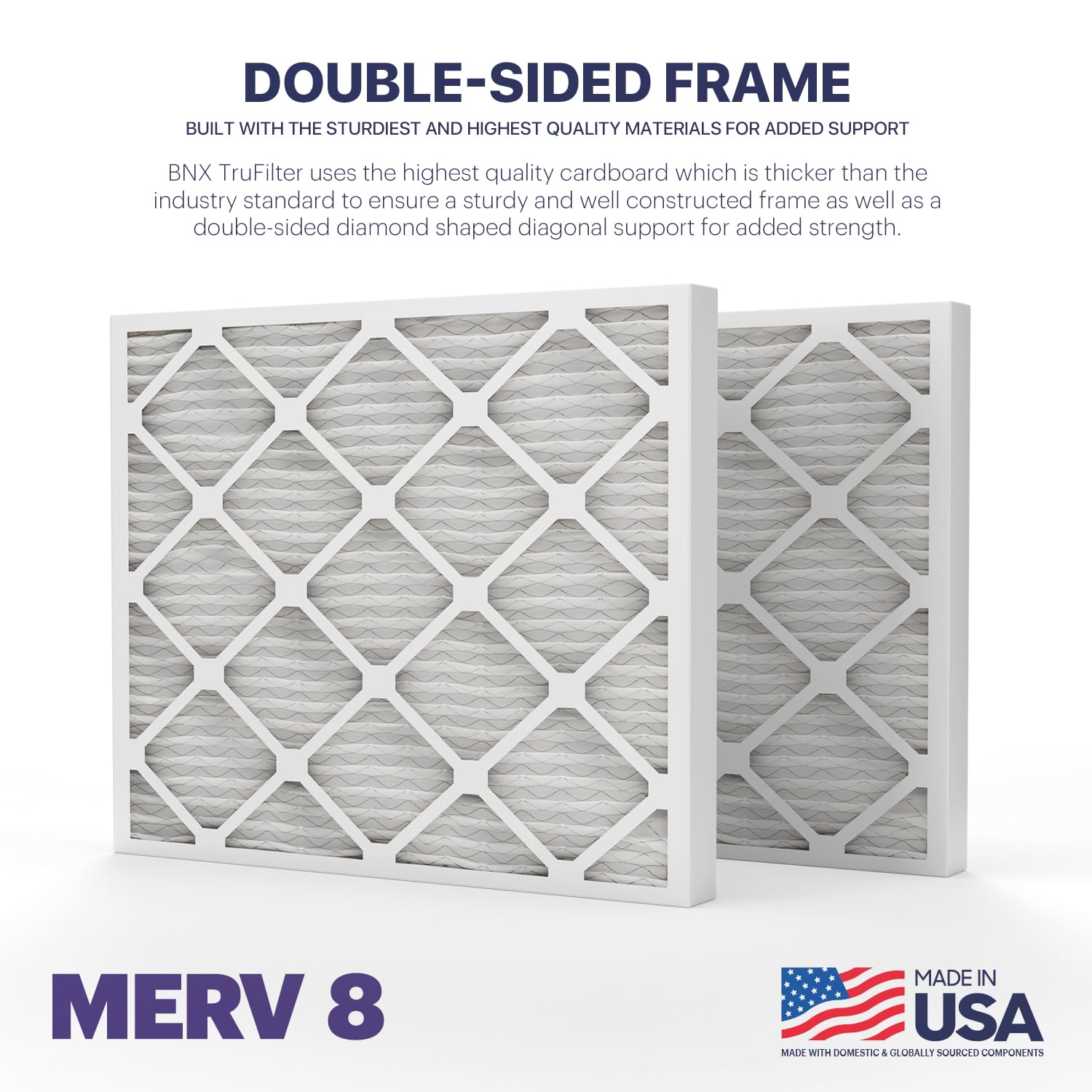 TruFilter 20x24x2 Air Filter MERV 8 (4 Count)