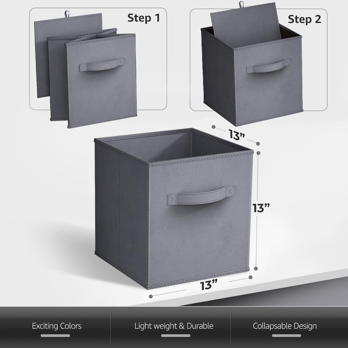 13 Inch Storage Bins (8 Count)
