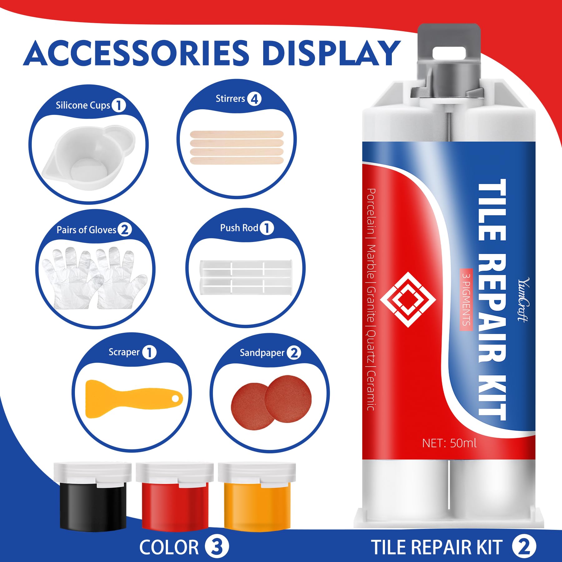 Tile Repair Kit 3.4 oz (3.4 Ounce)