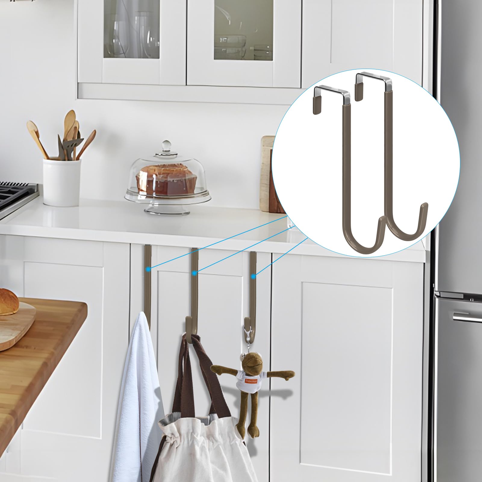 Over the Door Hooks (4 Count)