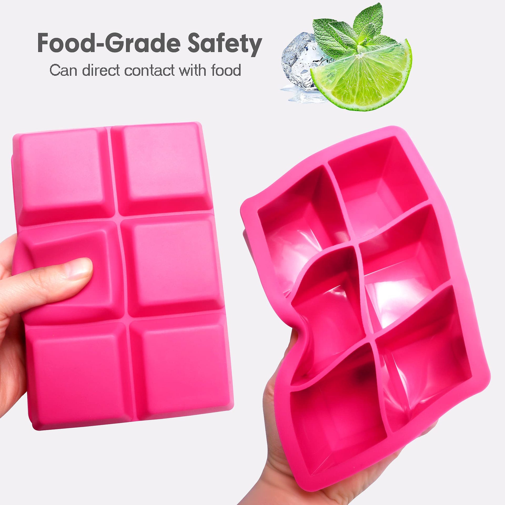 Silicone Ice Cube Trays with Lids (2 Count)