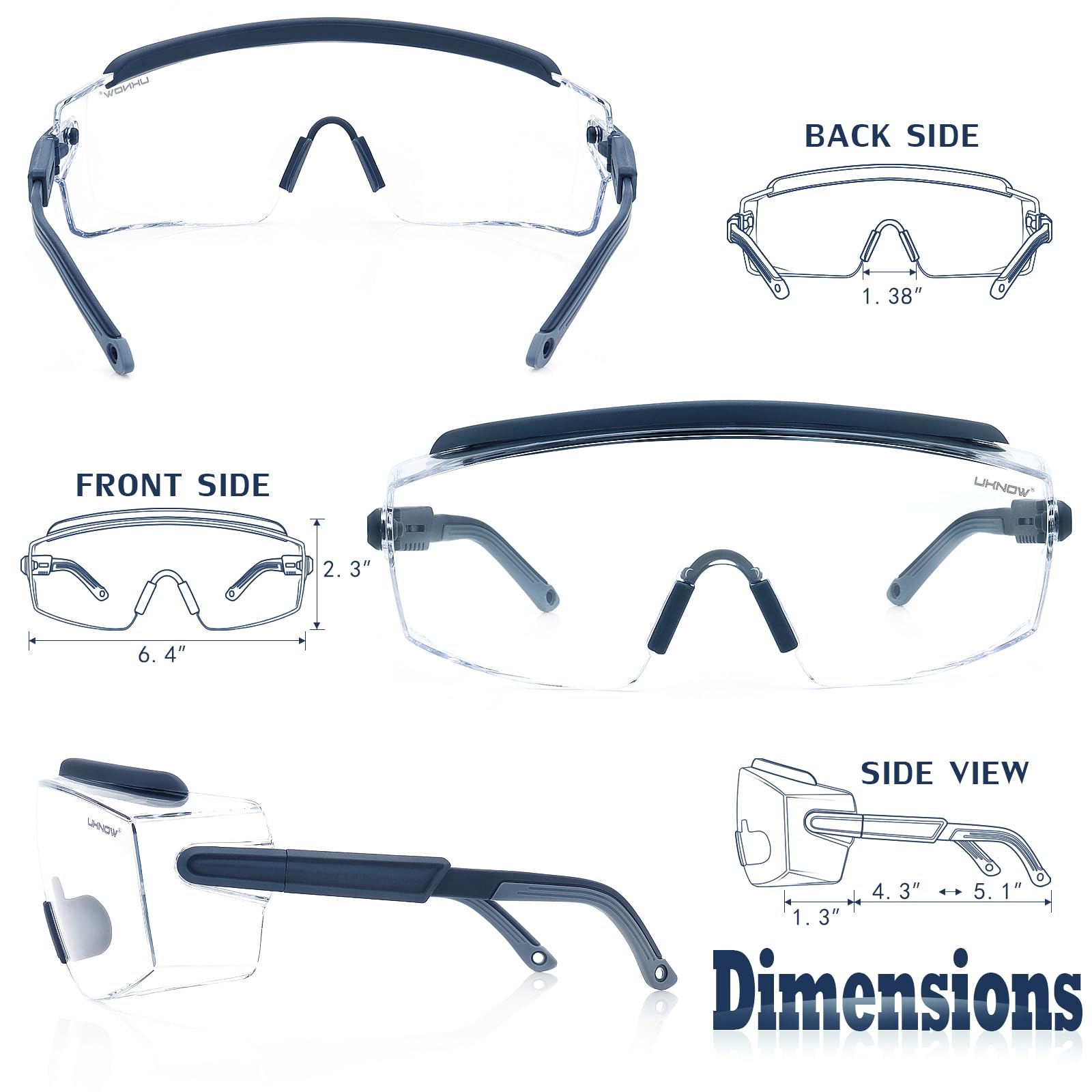 Safety Goggles Over Glasses