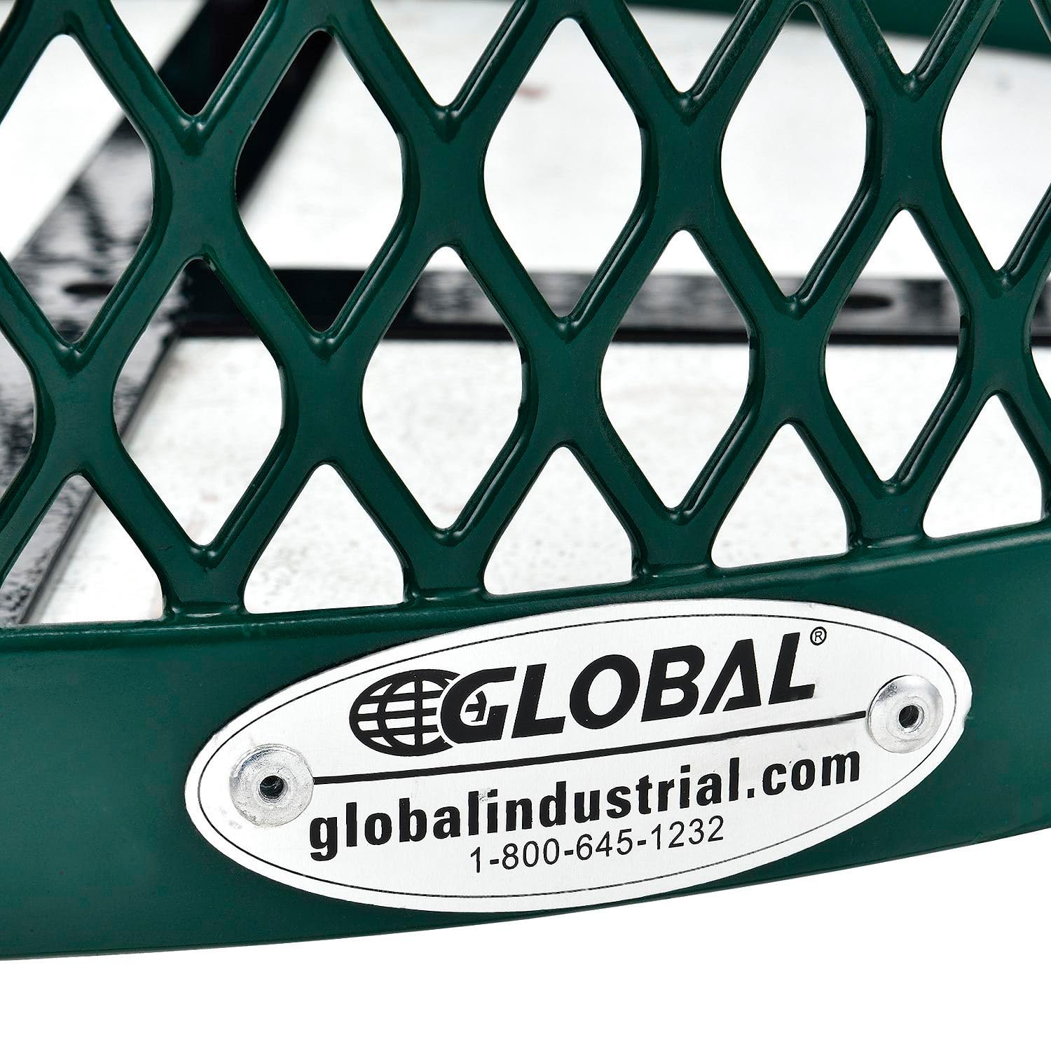 Outdoor Diamond Steel Trash Can