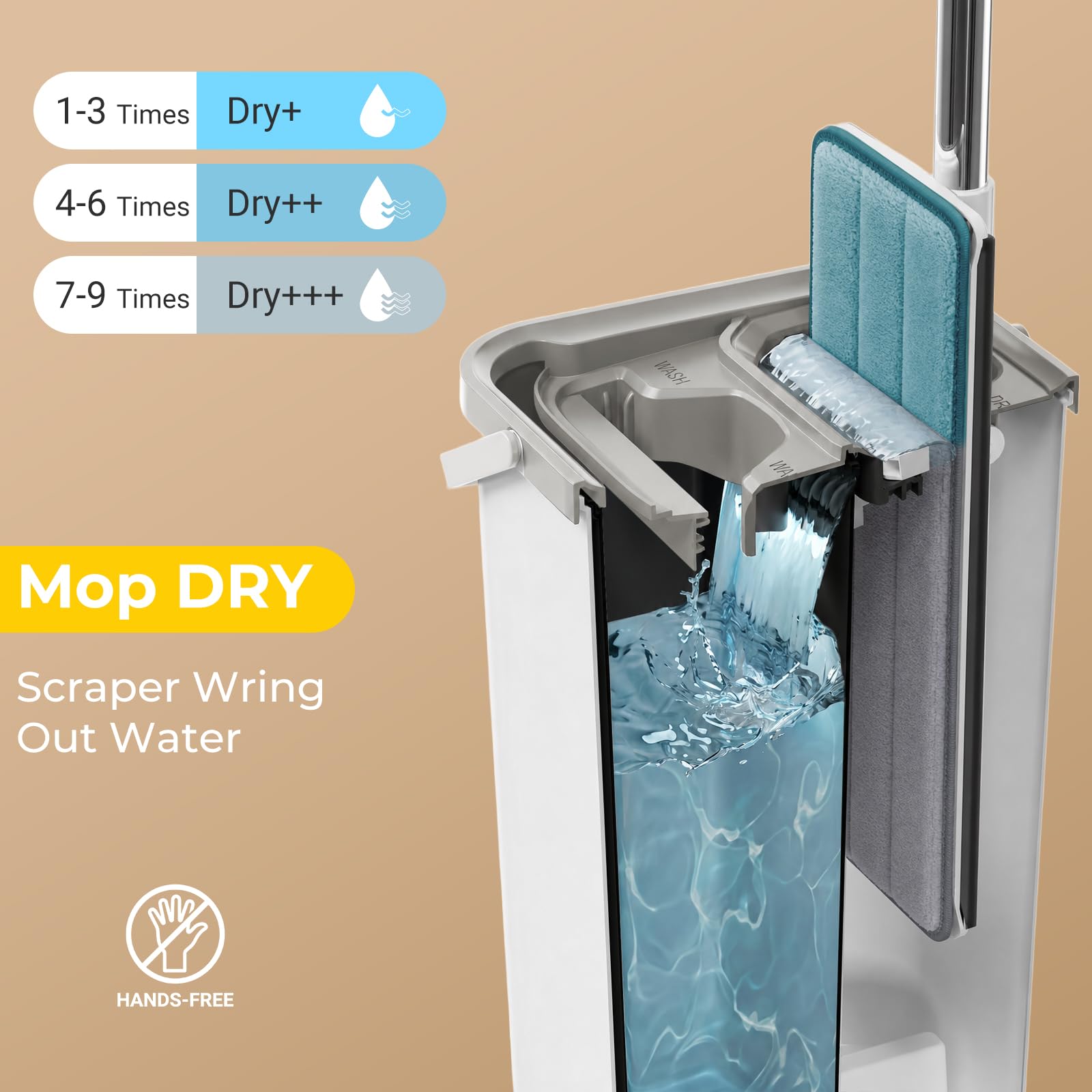 Mop and Bucket with Wringer Set