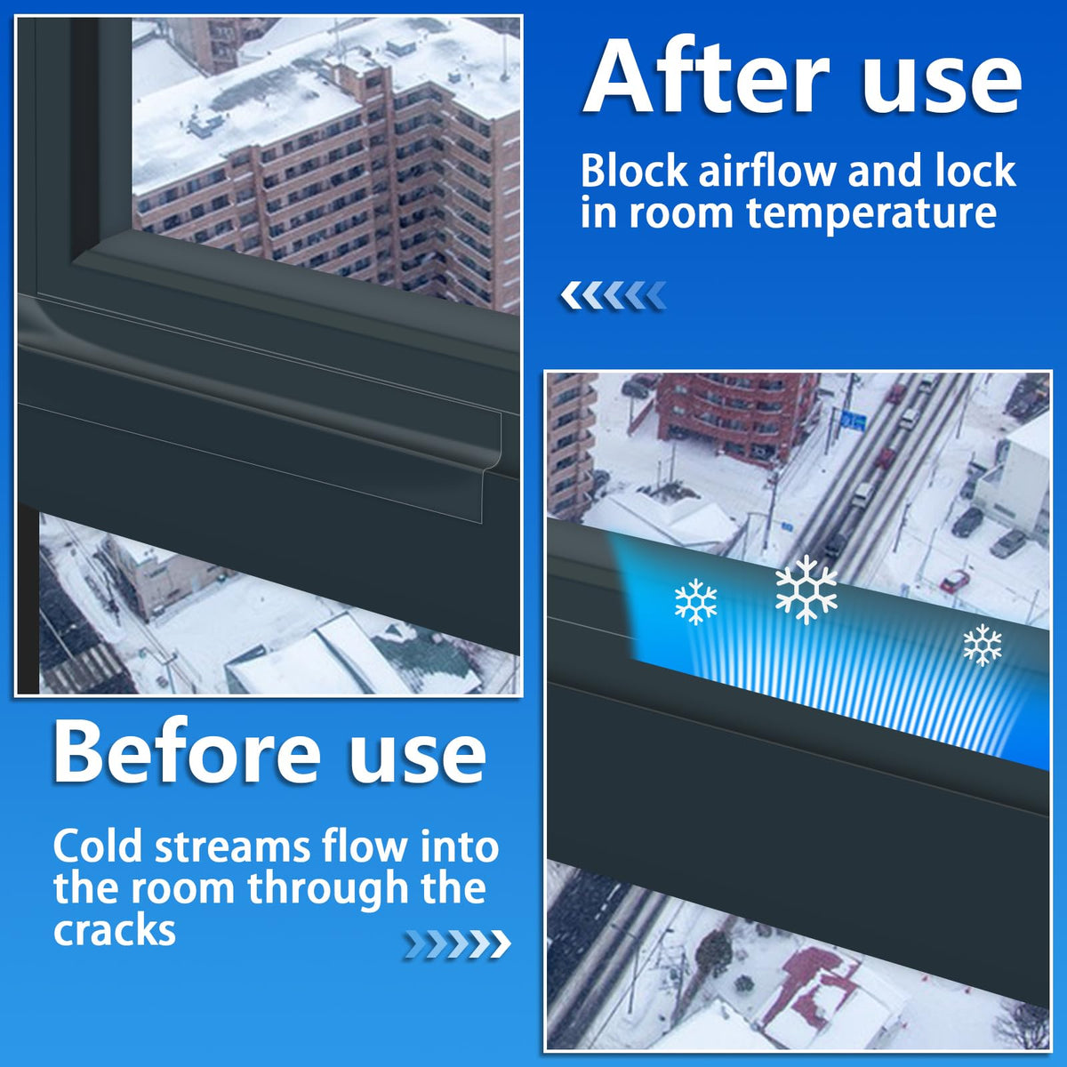 Transparent Window Weather Sealing Tape for Winter