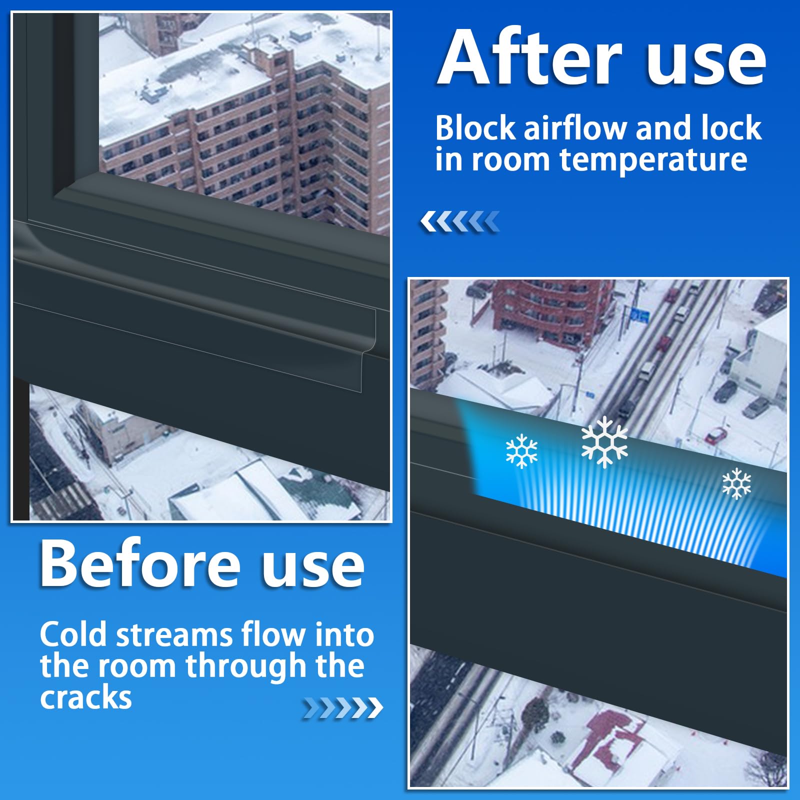 Transparent Window Weather Sealing Tape for Winter