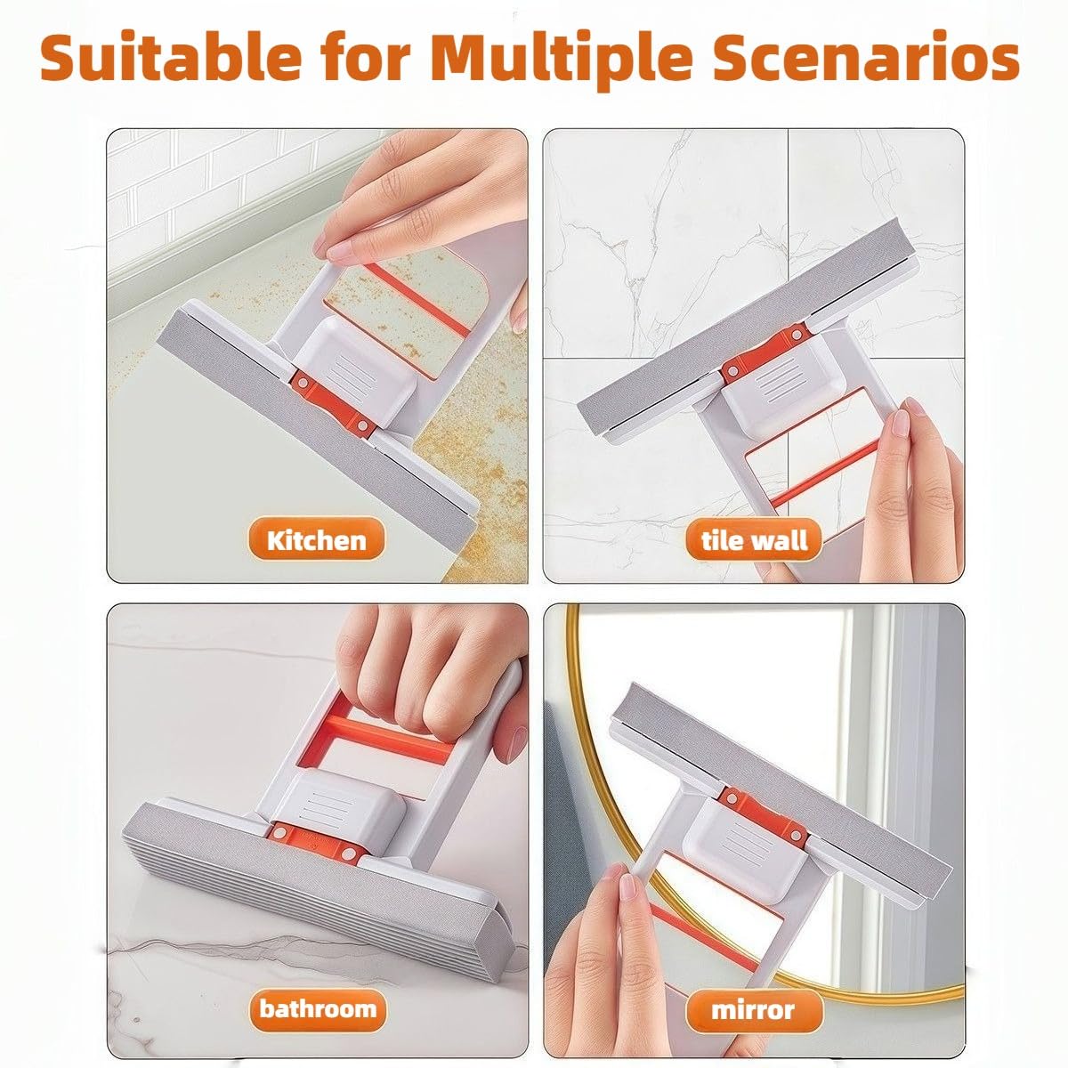 Press Grip Mini Mop with a Mini Foldable Desktop Mop