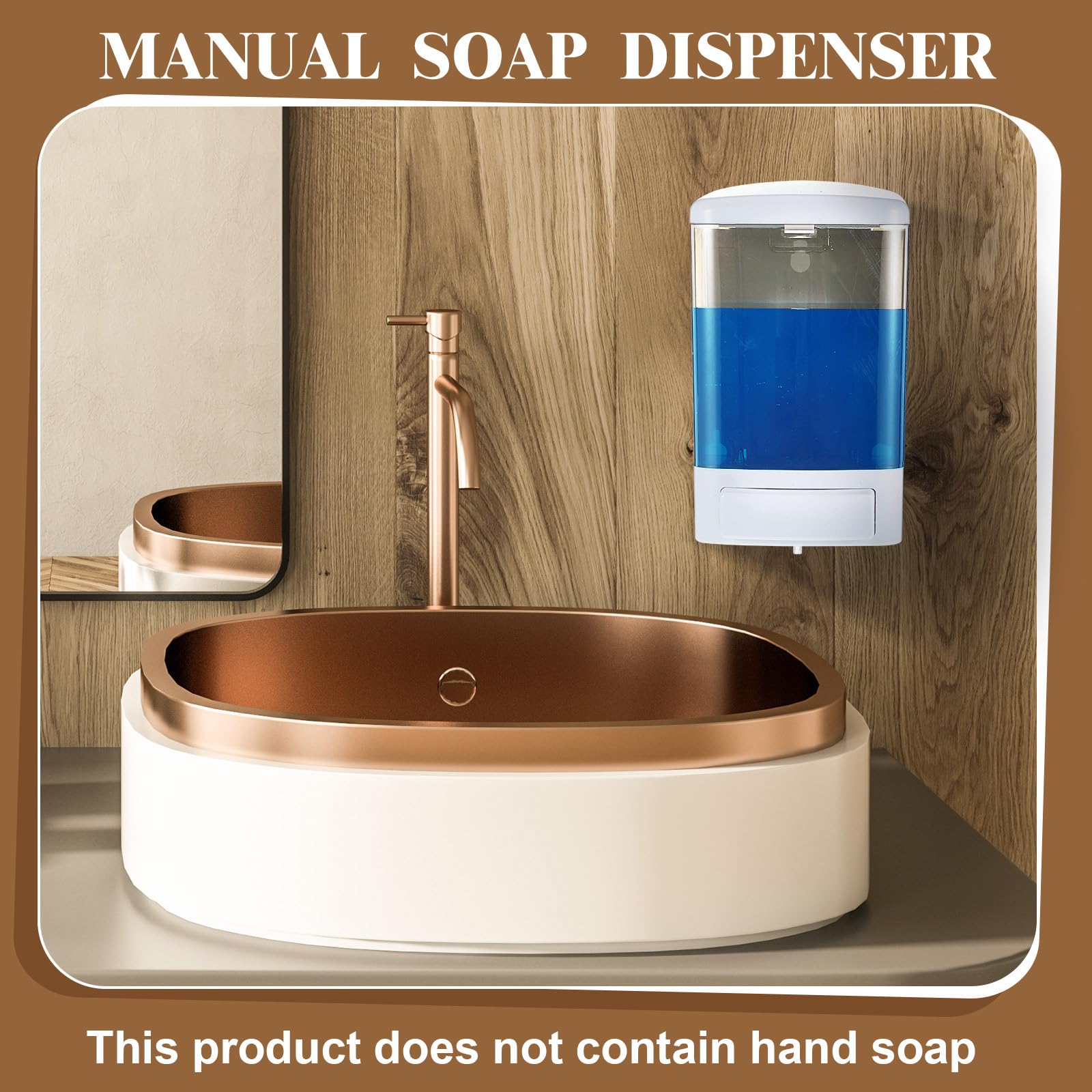 6 Pcs Wall Mounted Soap Dispenser (6 Count)