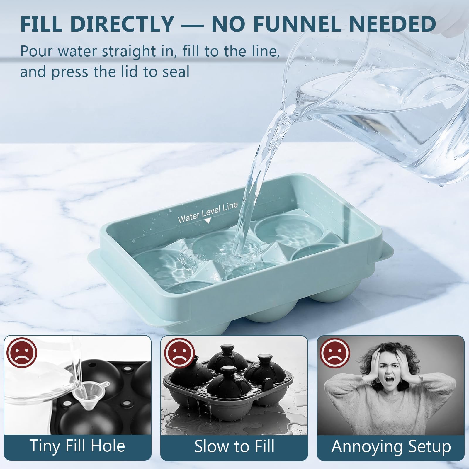 Large Ice Cube Molds (13.92 Ounce)