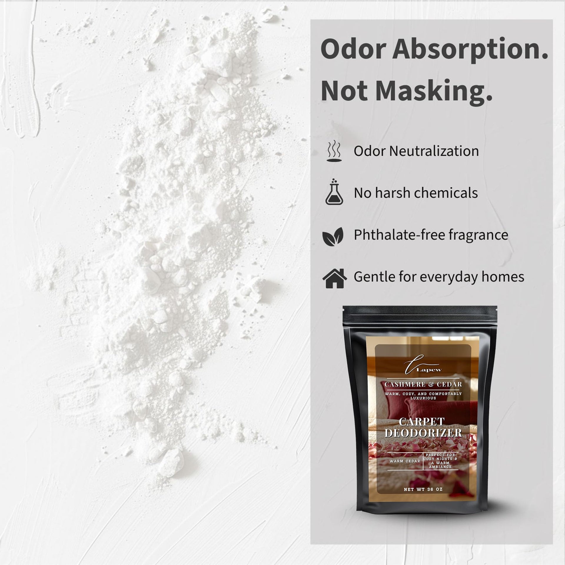 Cashmere Cedar Carpet Deodorizer Powder (36 Ounce)