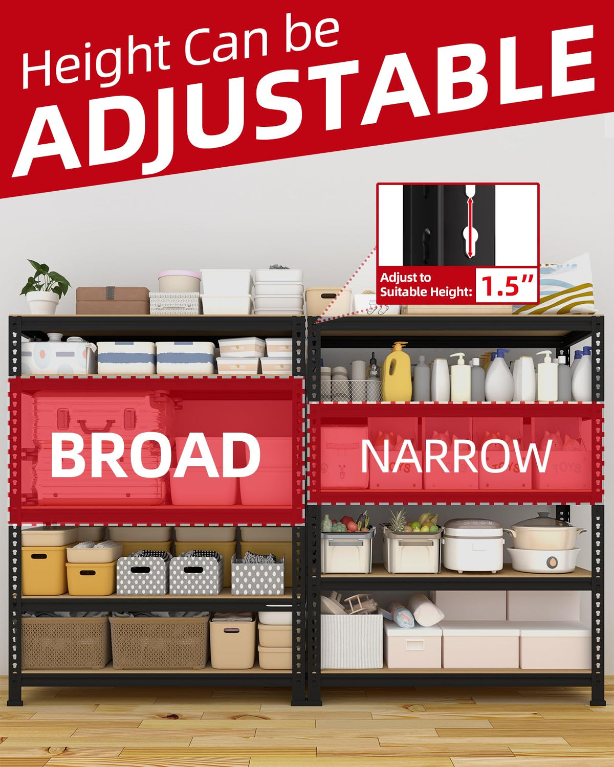5 Tier Garage Storage Shelves