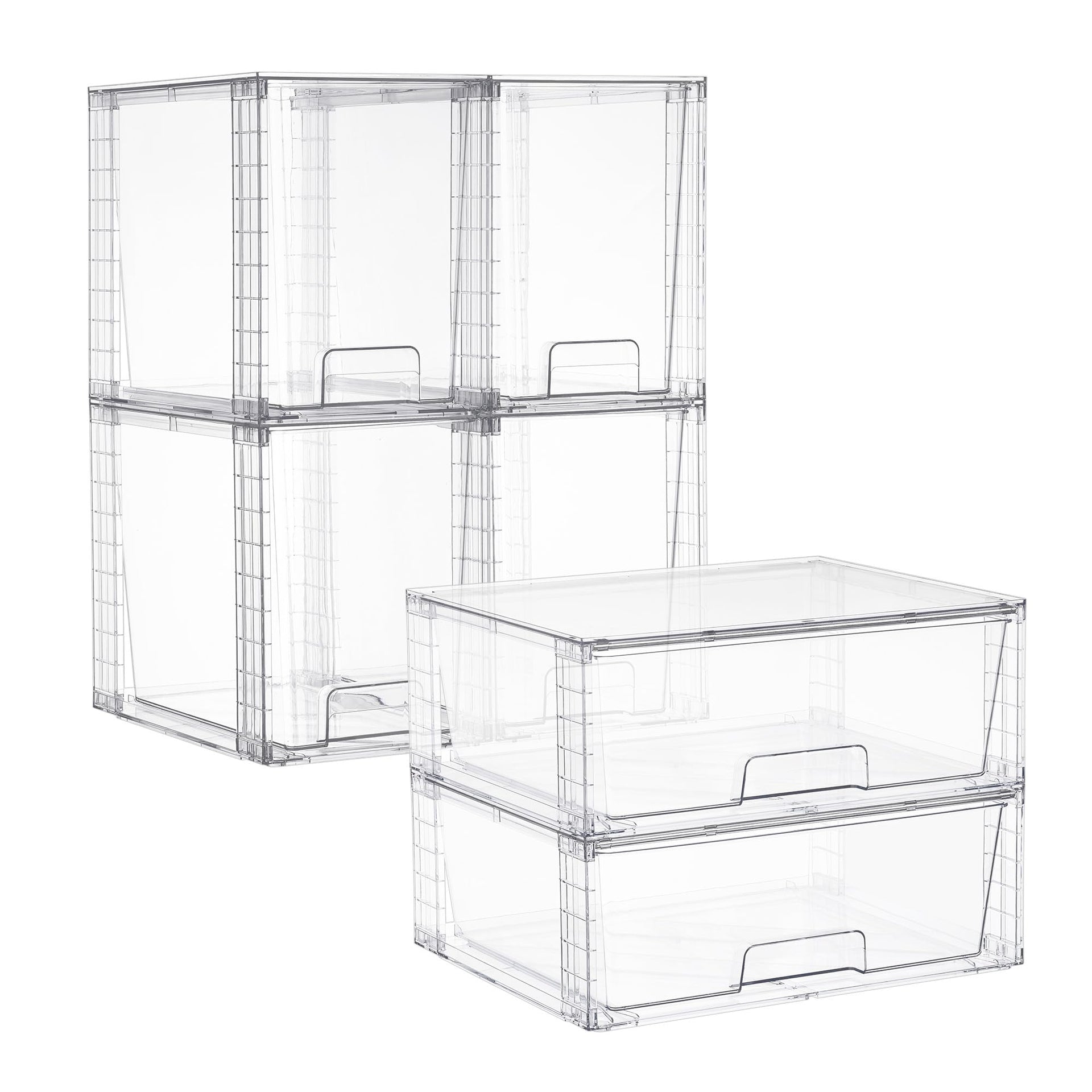 Clear Stackable Storage Drawers (6 Count)