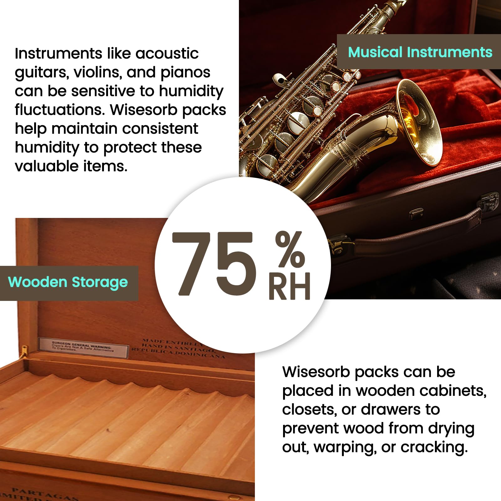75% Two Way Humidity Control Packs (5 Count)