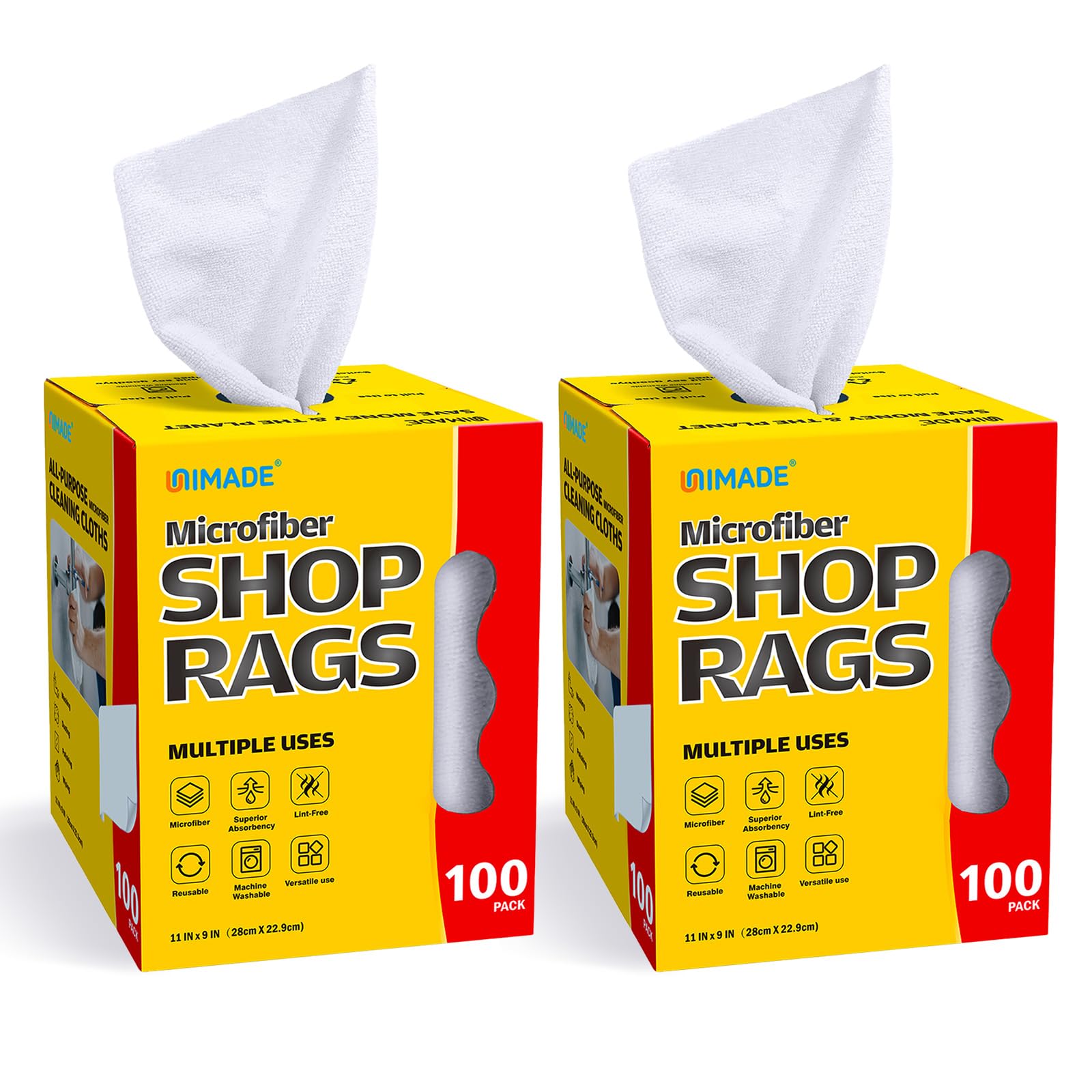 Shop Rags 2 Boxes (200 Count)