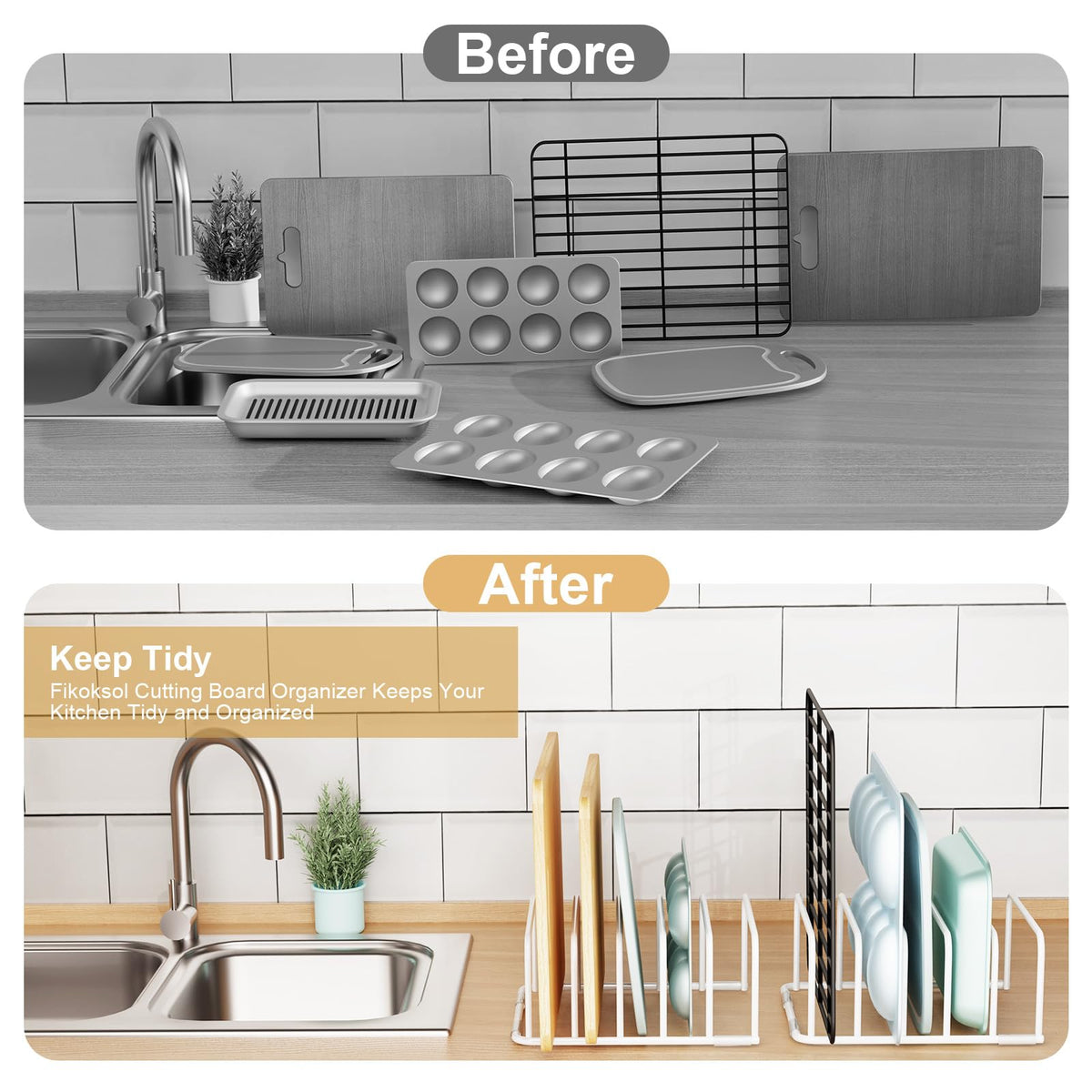 Cutting Board Organizer Storage