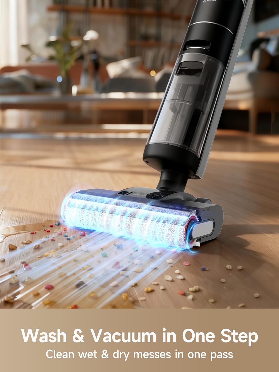 DREAME H12 PRO Vacuum Mop, Wet Dry Vacuum Cleaner for Hard Floor, Vacuum and Mop at The Same Time for Wet & Dry Messes, Auto Self-Cleaning, Edge to Edge Cleaning with Hot Air Drying - ModHome Supplies